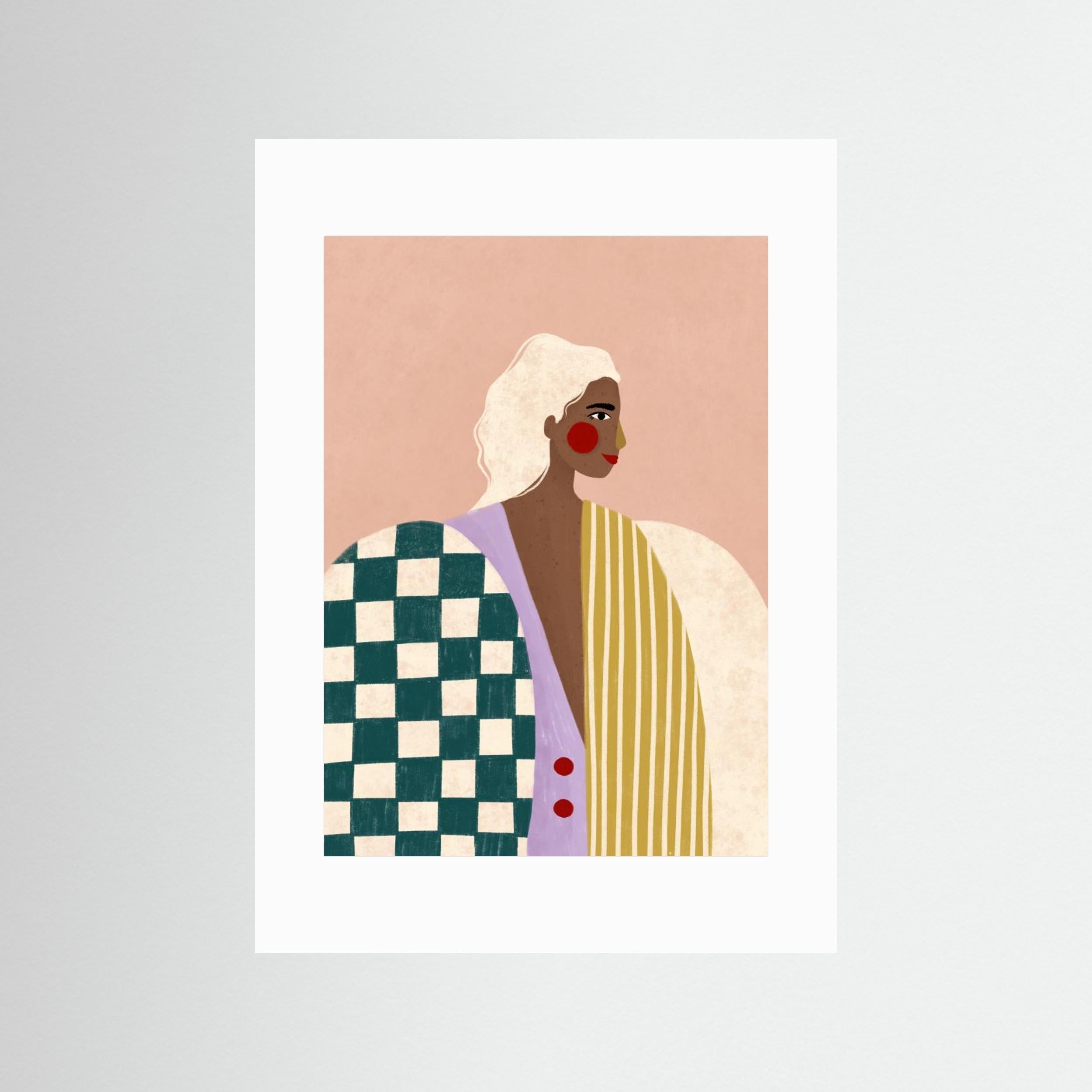 Funky Blouse by Bea Müller - Fine Art Paper Print - dreamtprint.art - 14 x 21 cm / 5 x 8″ (A5)