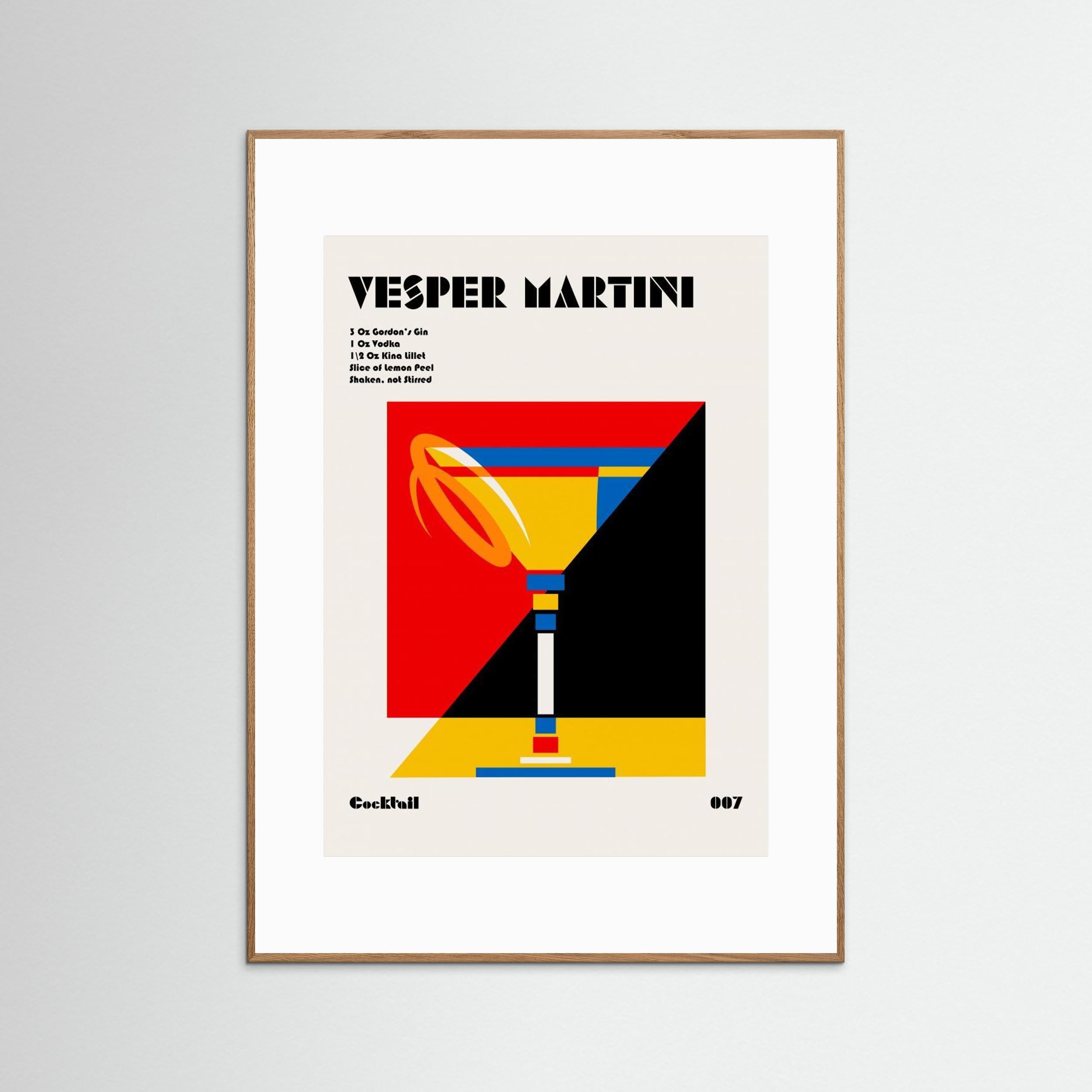 Vesper Martini Bauhaus Cocktail by Retrodrome