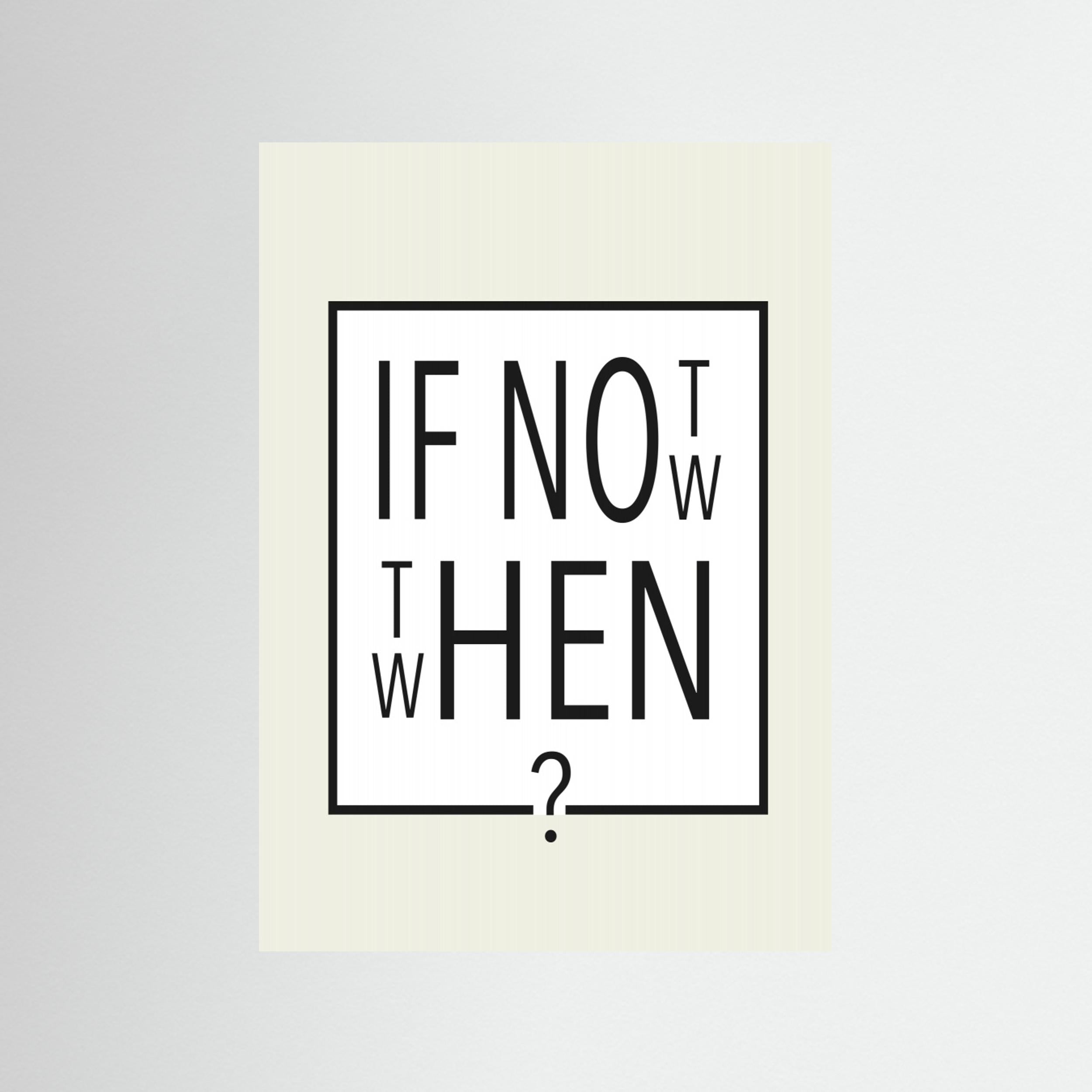If not now - then when? by Andreas Magnusson