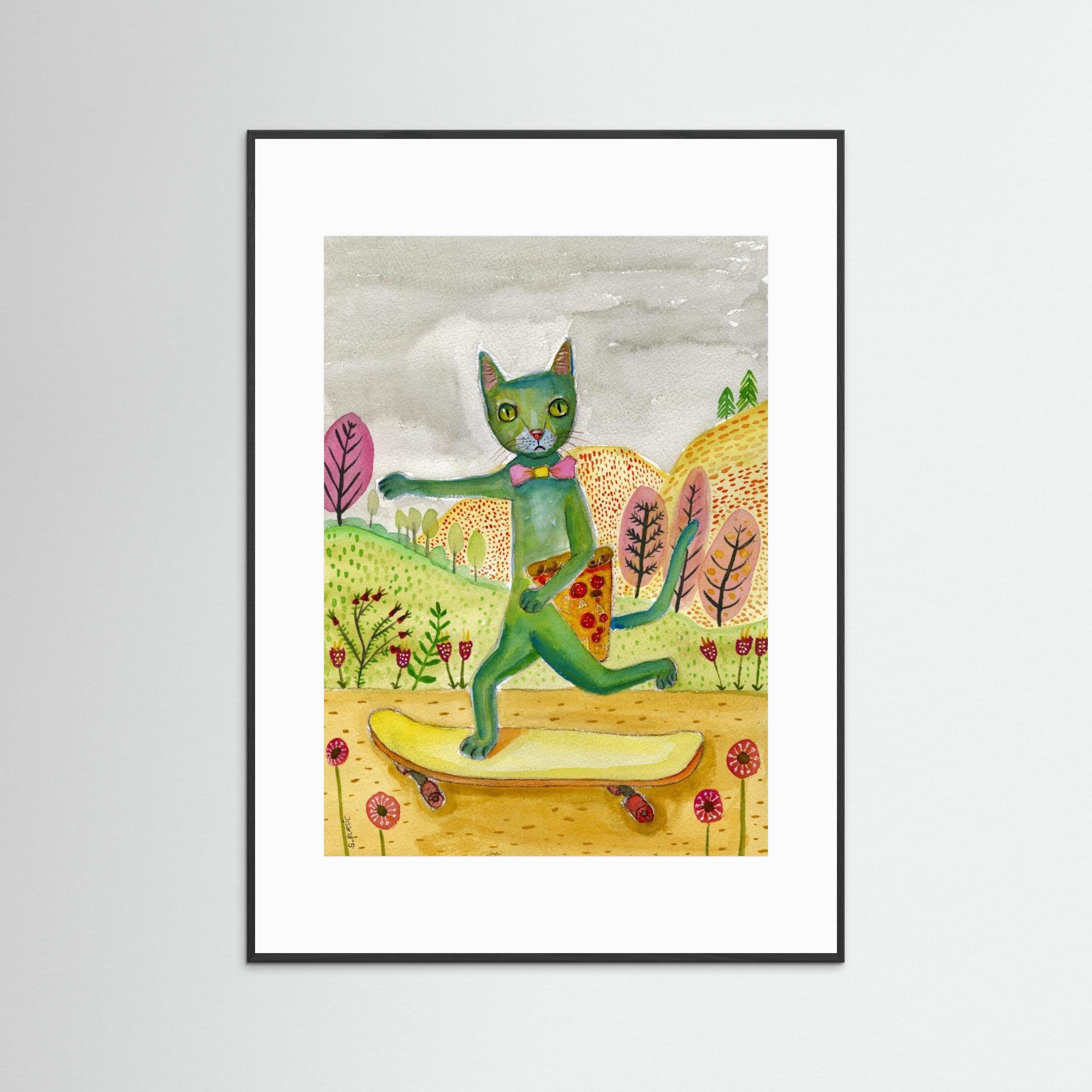 Pizza Cat by Sharyn Bursic