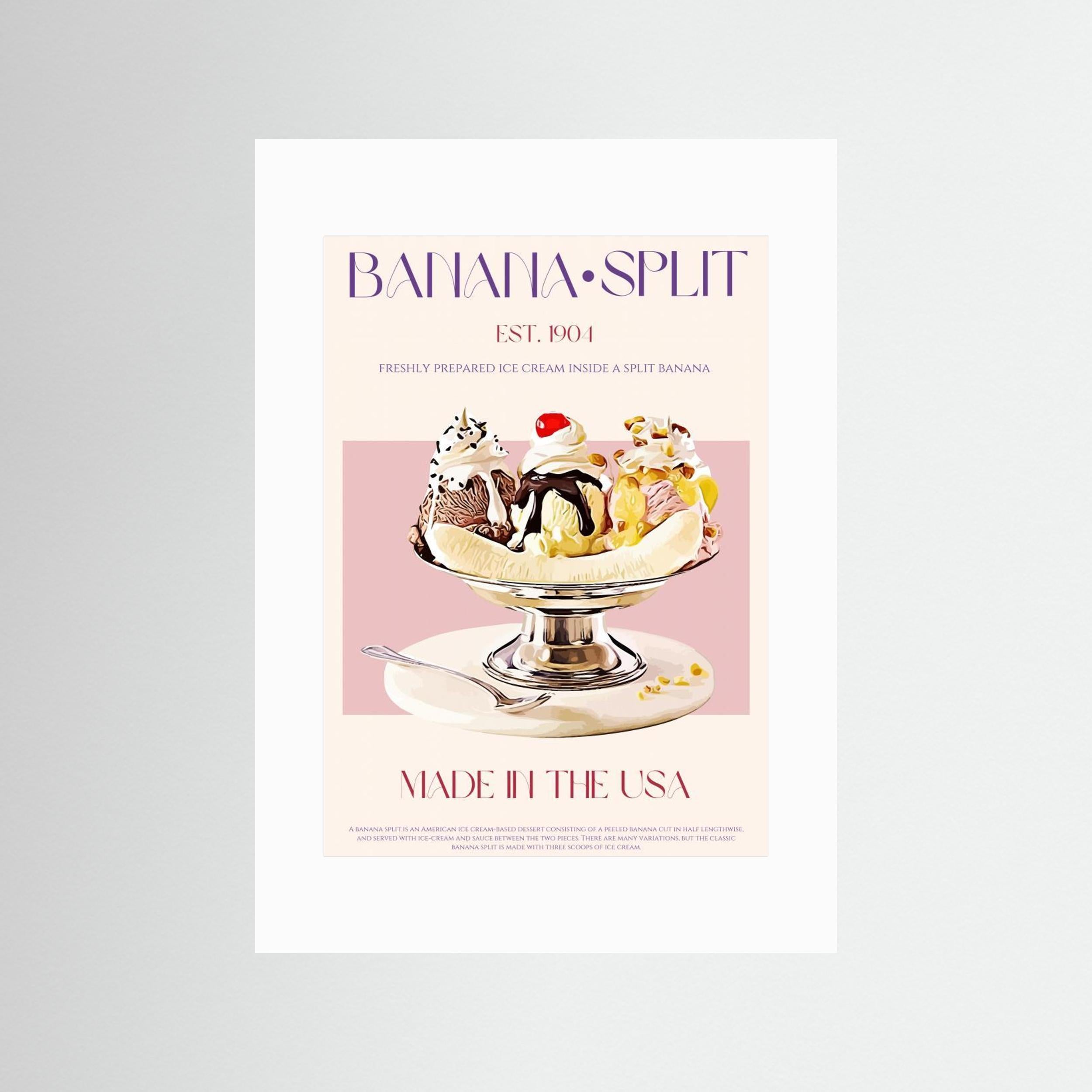 23ratiobananasplitprint by Nazma Khokhar