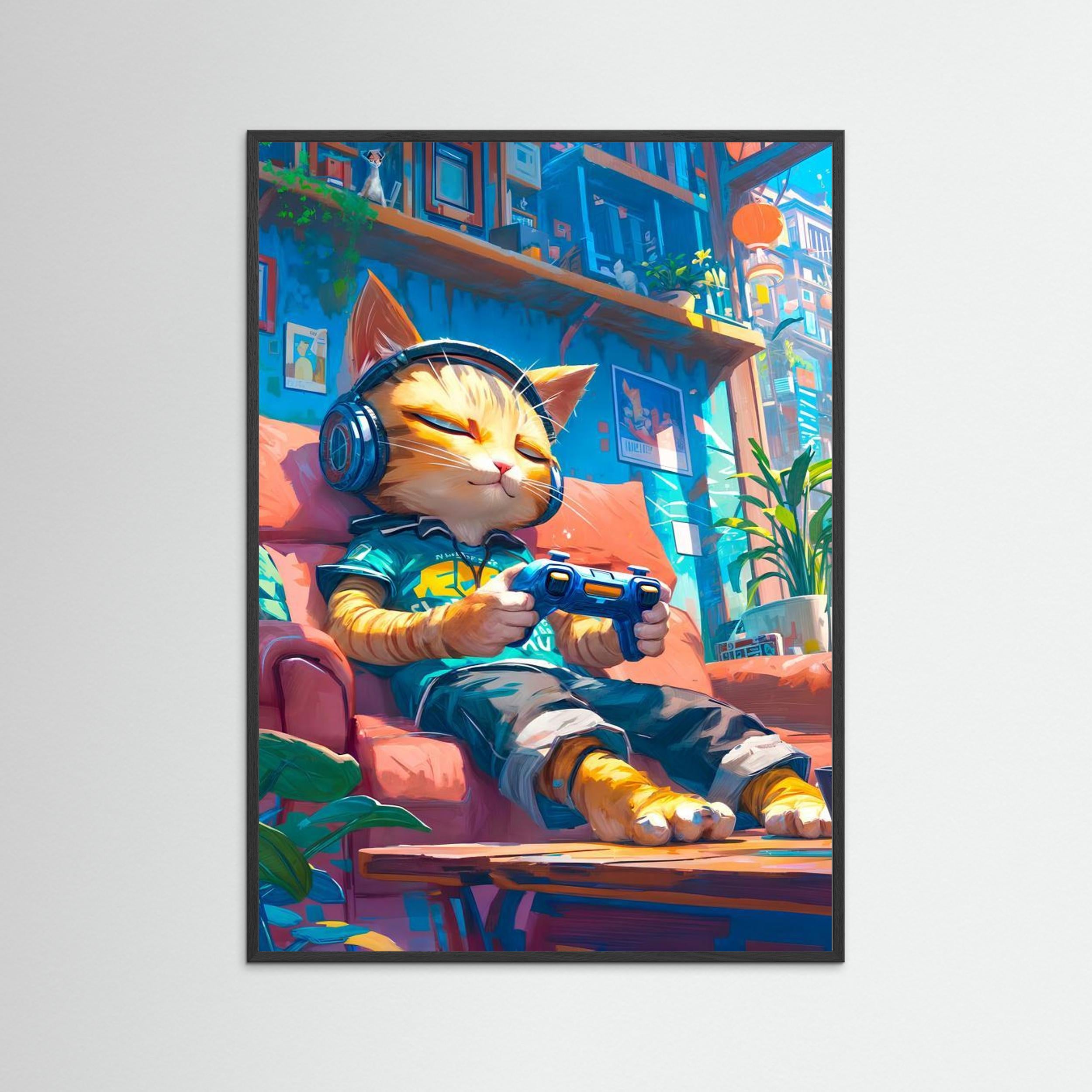 Zen gamer cat by Ritvik Takkar