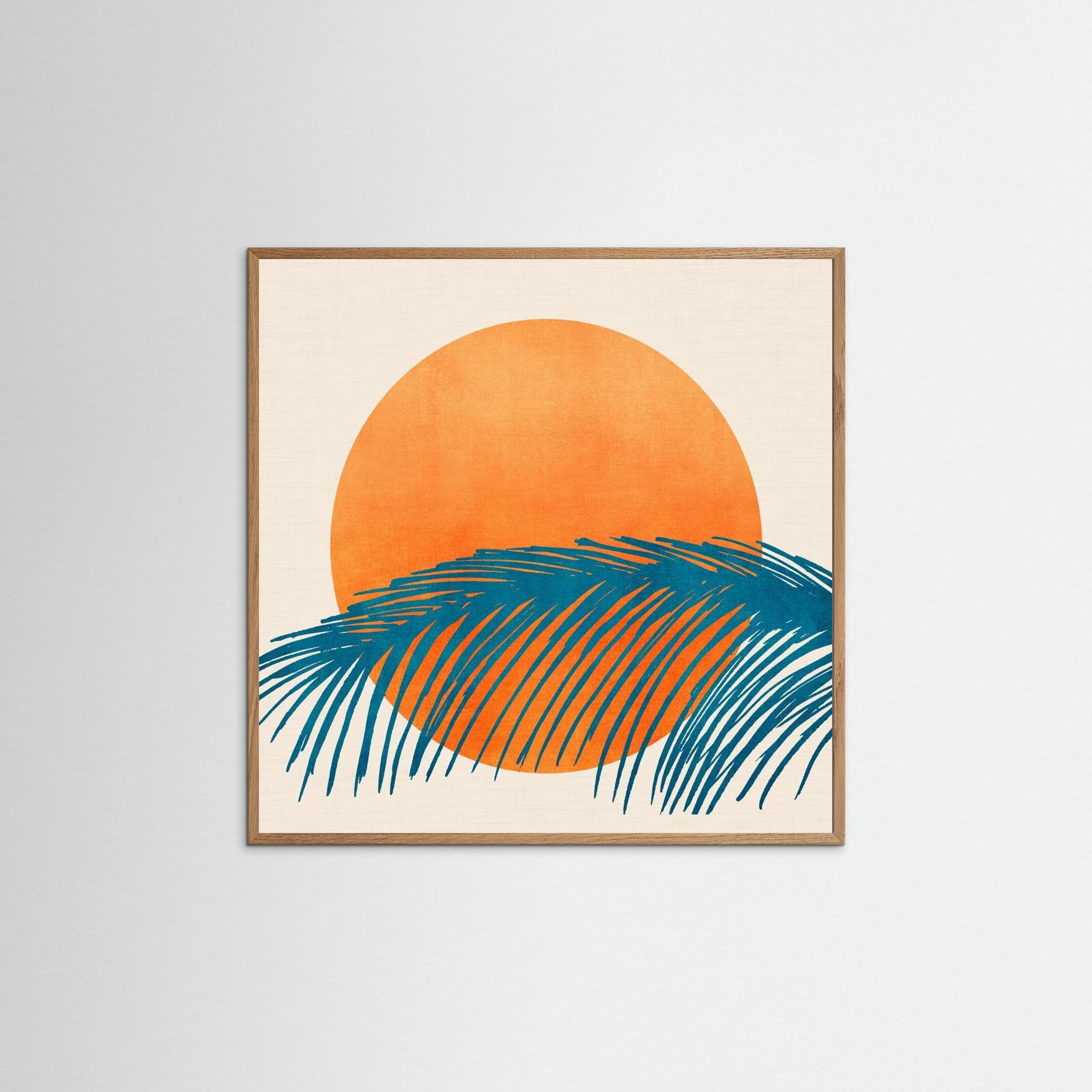 Retro Tropical Sunset by Kristian Gallagher