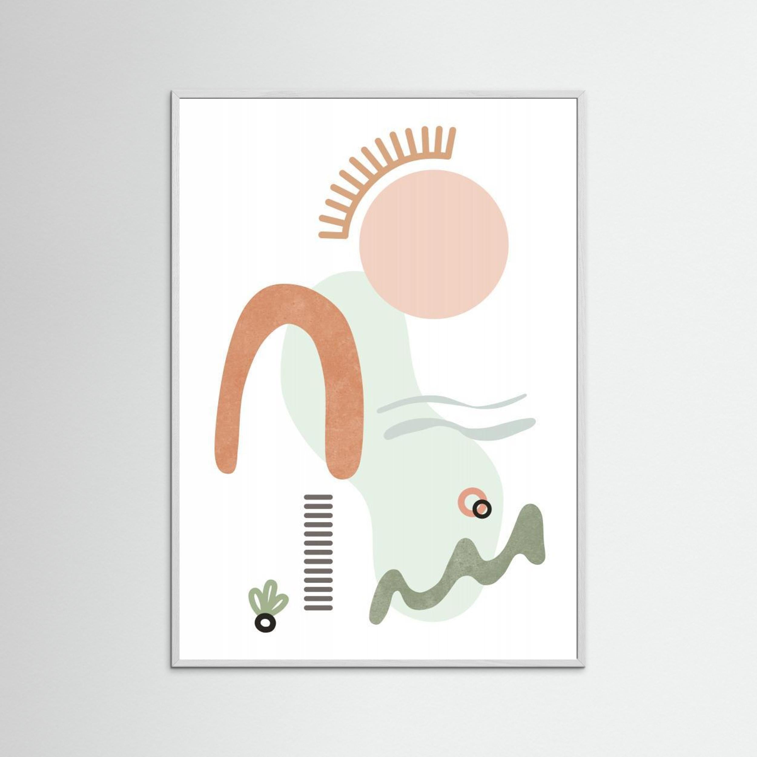 Tropical Villa Color and Shapes 20 by Amini54