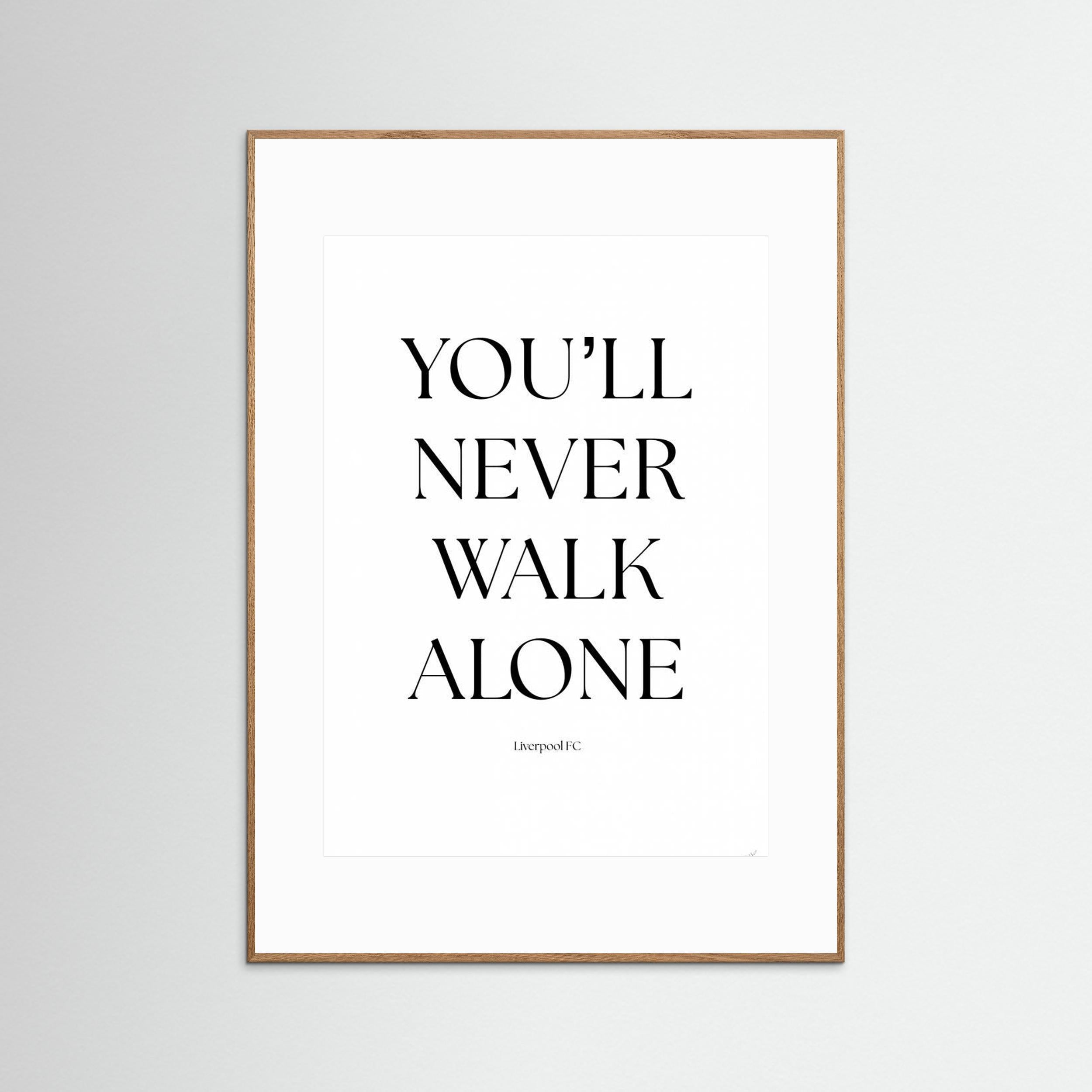 You will never walk alone by Anne Marie Volfova