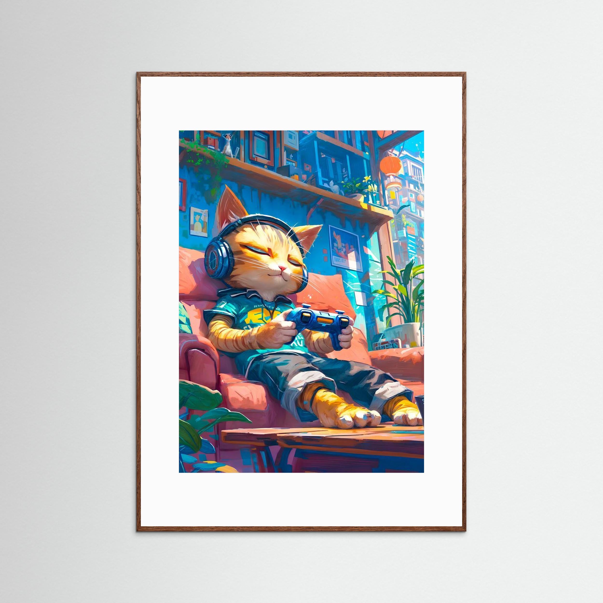 Zen gamer cat by Ritvik Takkar