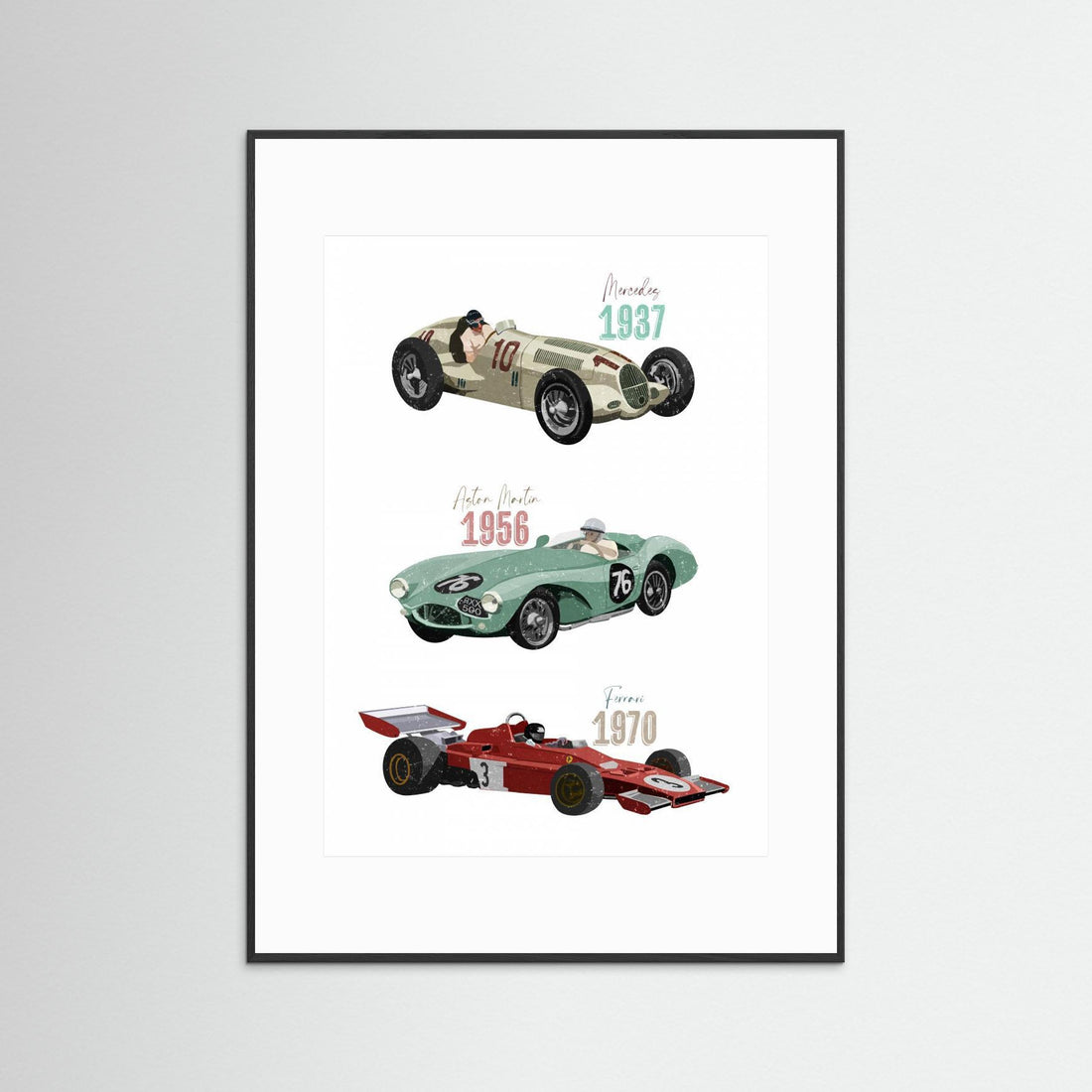 Vintage Racecars by Goed Blauw