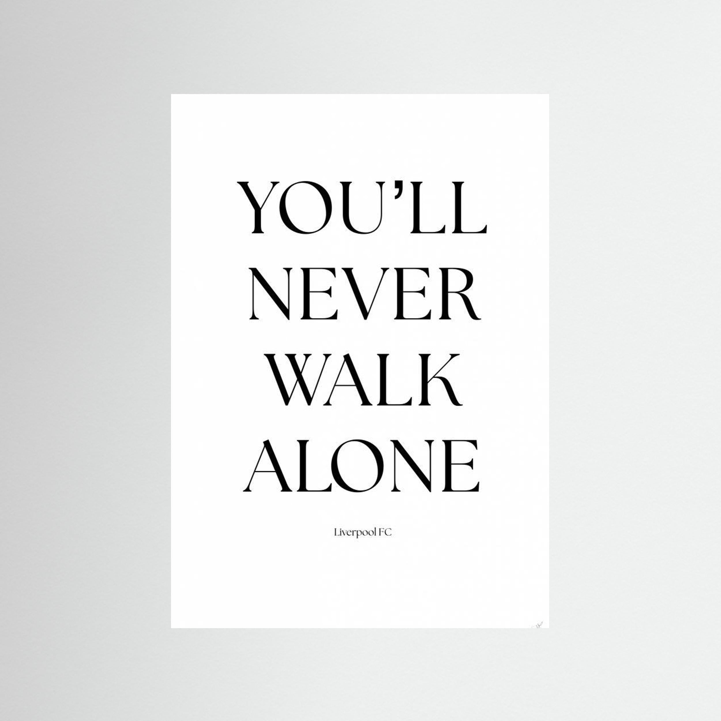 You will never walk alone by Anne Marie Volfova