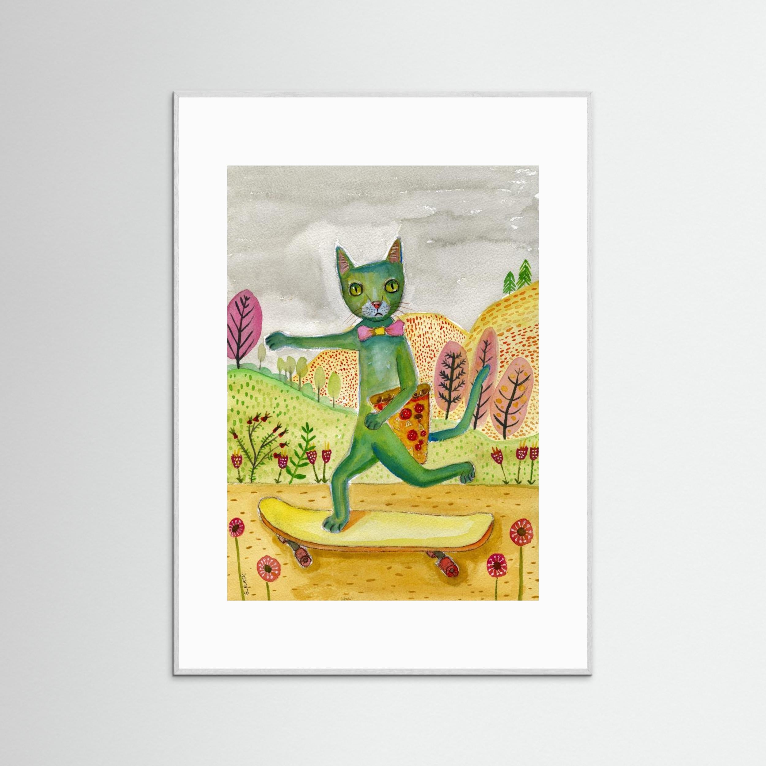 Pizza Cat by Sharyn Bursic