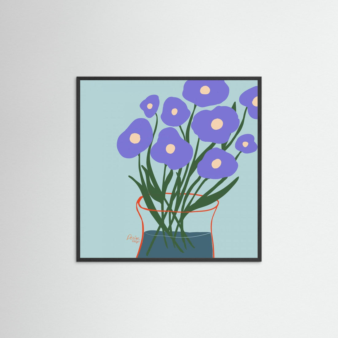 Purple Flowers by Alix Campbell