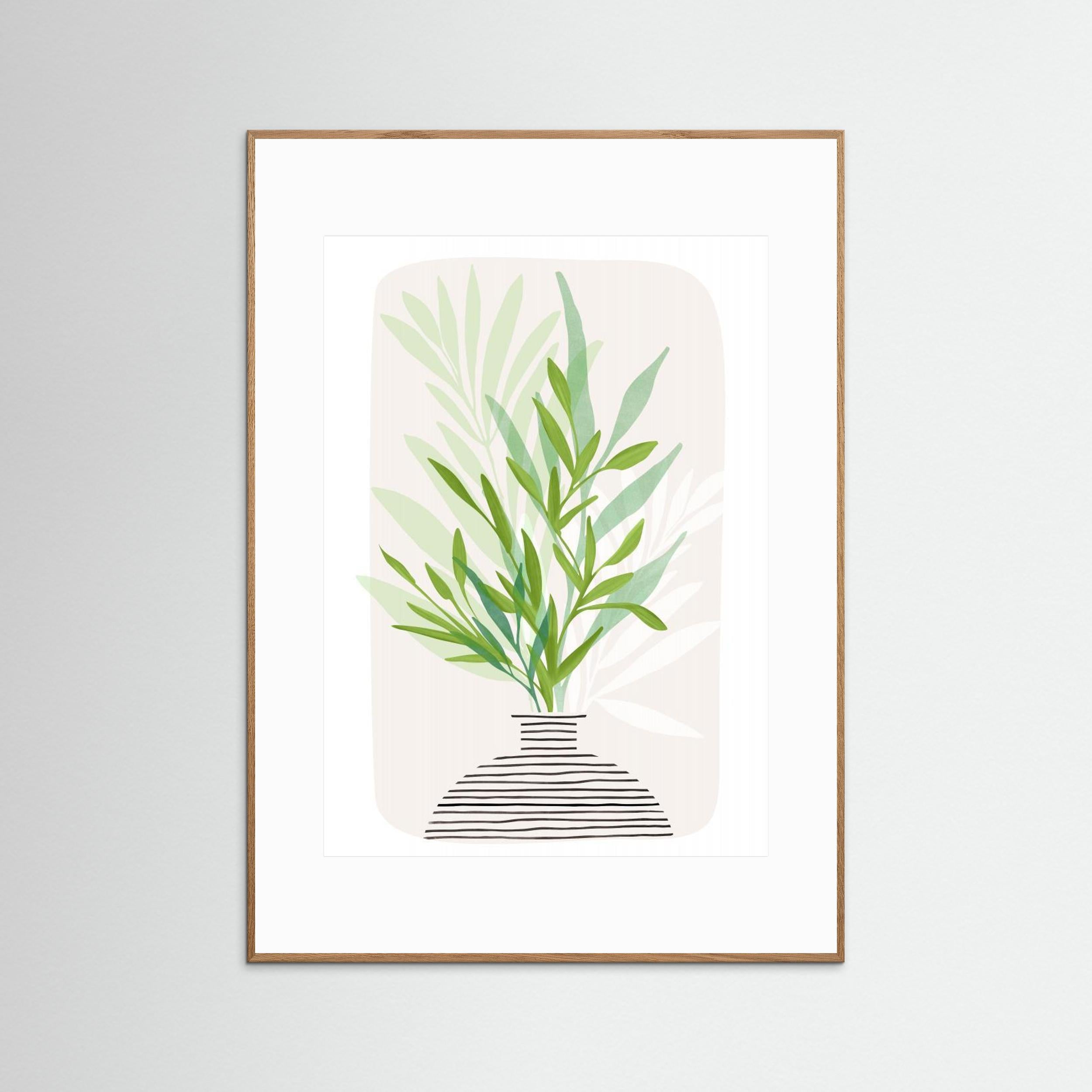 Painted Olive Branch Still Life by Kristian Gallagher