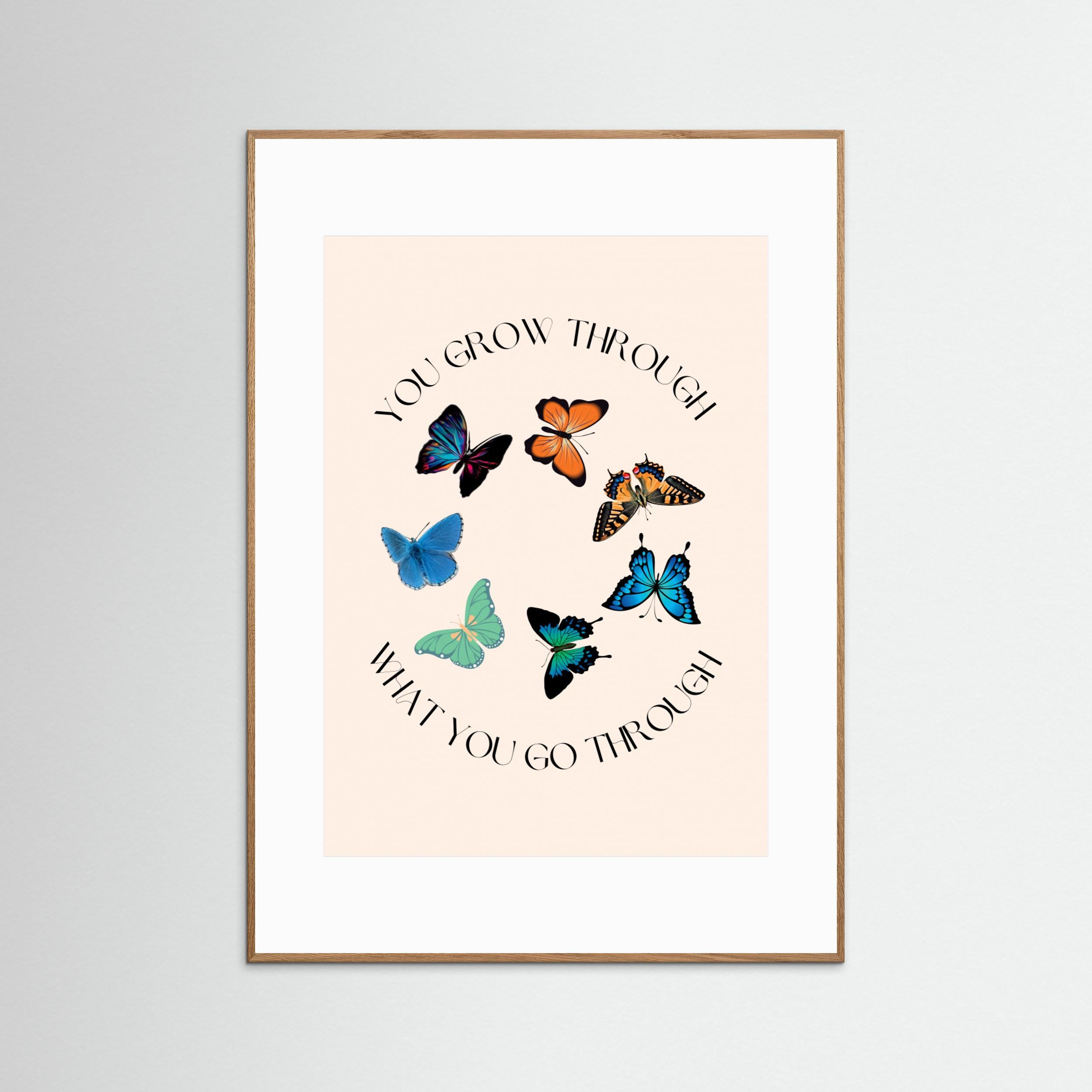 Butterfly Print by Nazma Khokhar