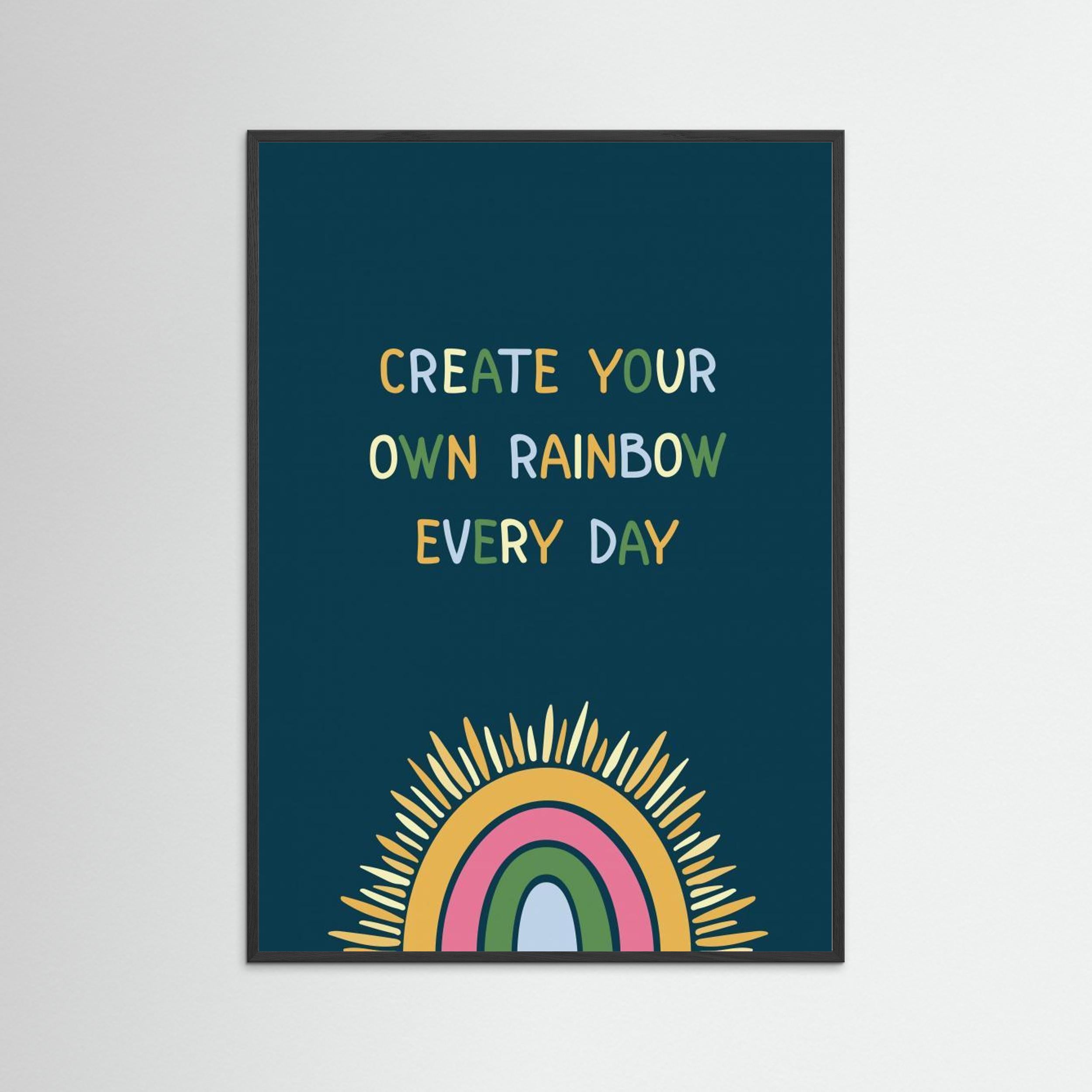 What a Wonderful World - Affirmation Poster 01 by Olena Kovalova