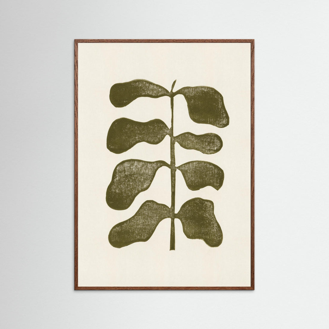 Linocut Plant by Alisa Galitsyna - Fine Art Paper Print - dreamtprint.art - 14 x 21 cm / 5 x 8″ (A5)