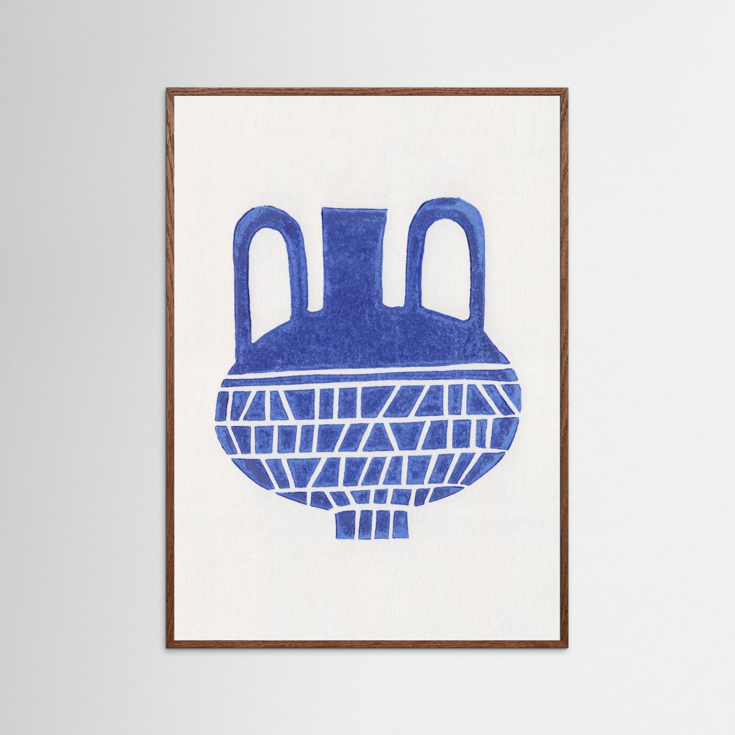 Linocut Vase 6 by Alisa Galitsyna - Fine Art Paper Print - dreamtprint.art - 14 x 21 cm / 5 x 8″ (A5)
