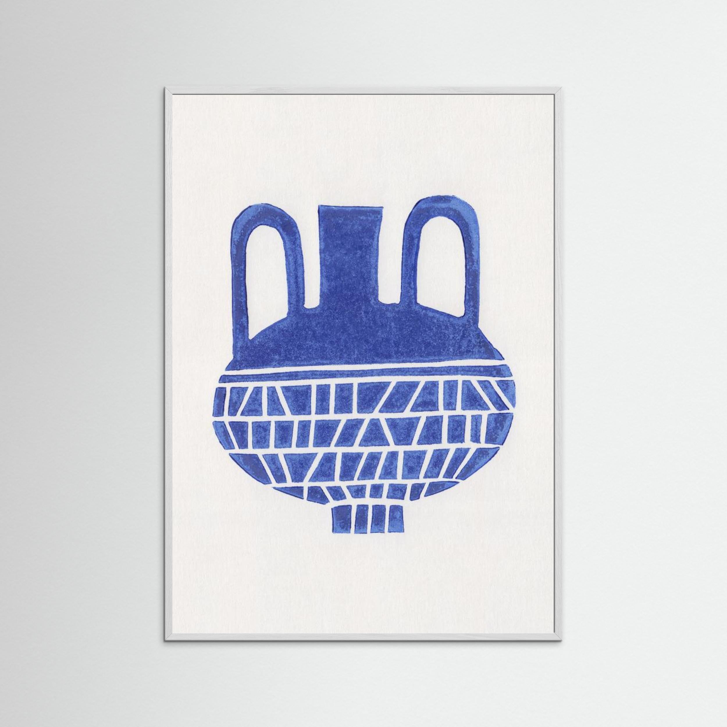 Linocut Vase 6 by Alisa Galitsyna - Fine Art Paper Print - dreamtprint.art - 14 x 21 cm / 5 x 8″ (A5)