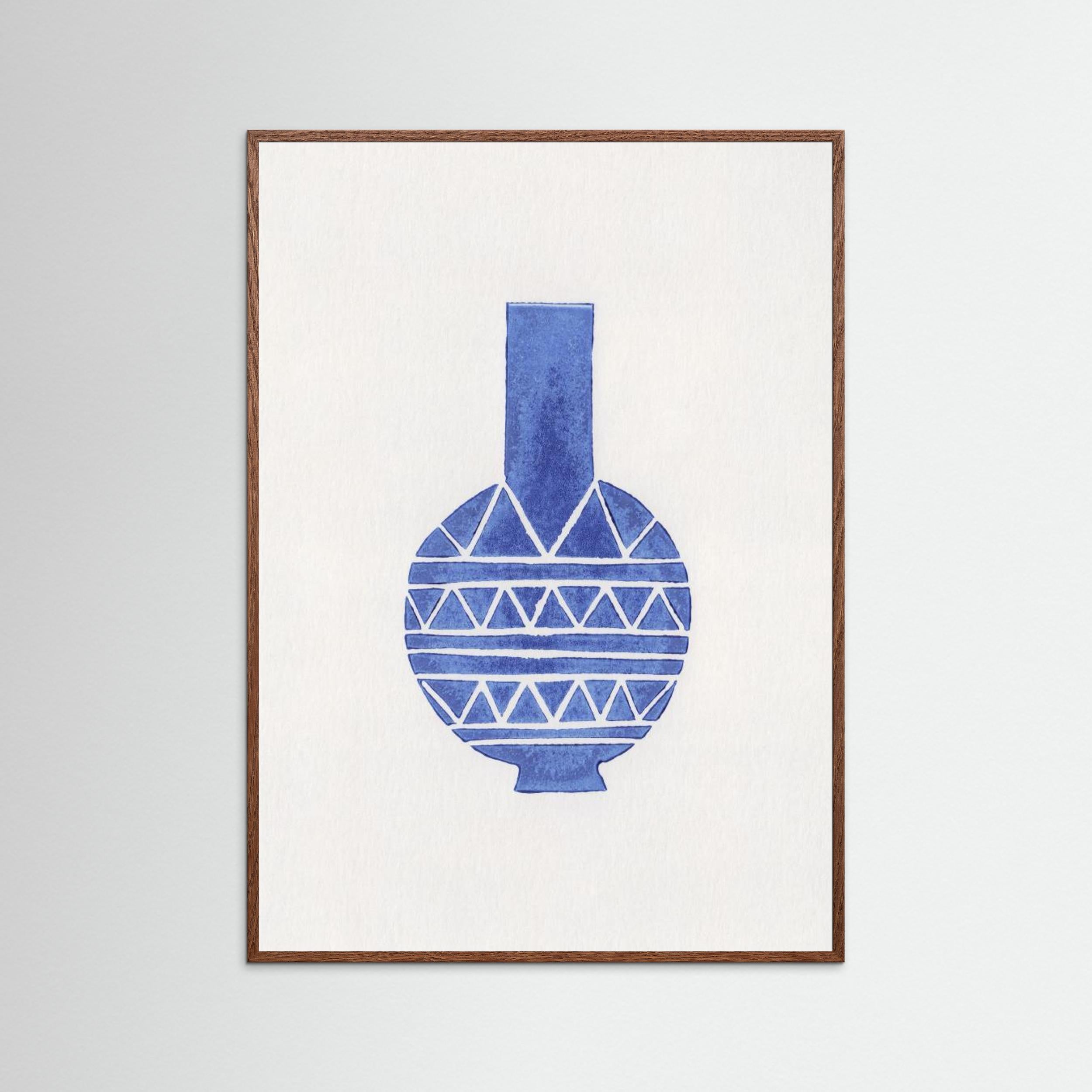 Linocut Vase 8 by Alisa Galitsyna - Fine Art Paper Print - dreamtprint.art - 14 x 21 cm / 5 x 8″ (A5)