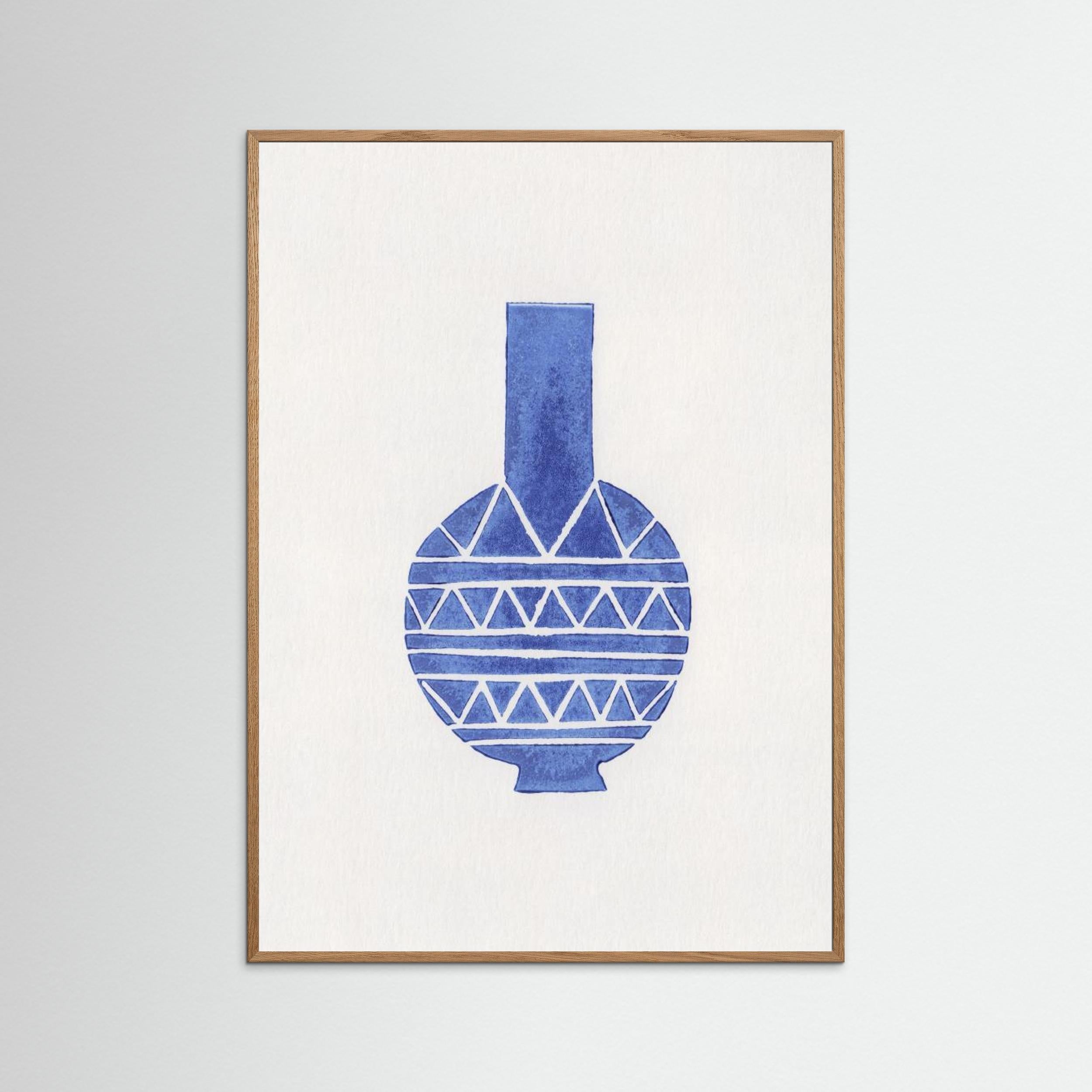Linocut Vase 8 by Alisa Galitsyna - Fine Art Paper Print - dreamtprint.art - 14 x 21 cm / 5 x 8″ (A5)