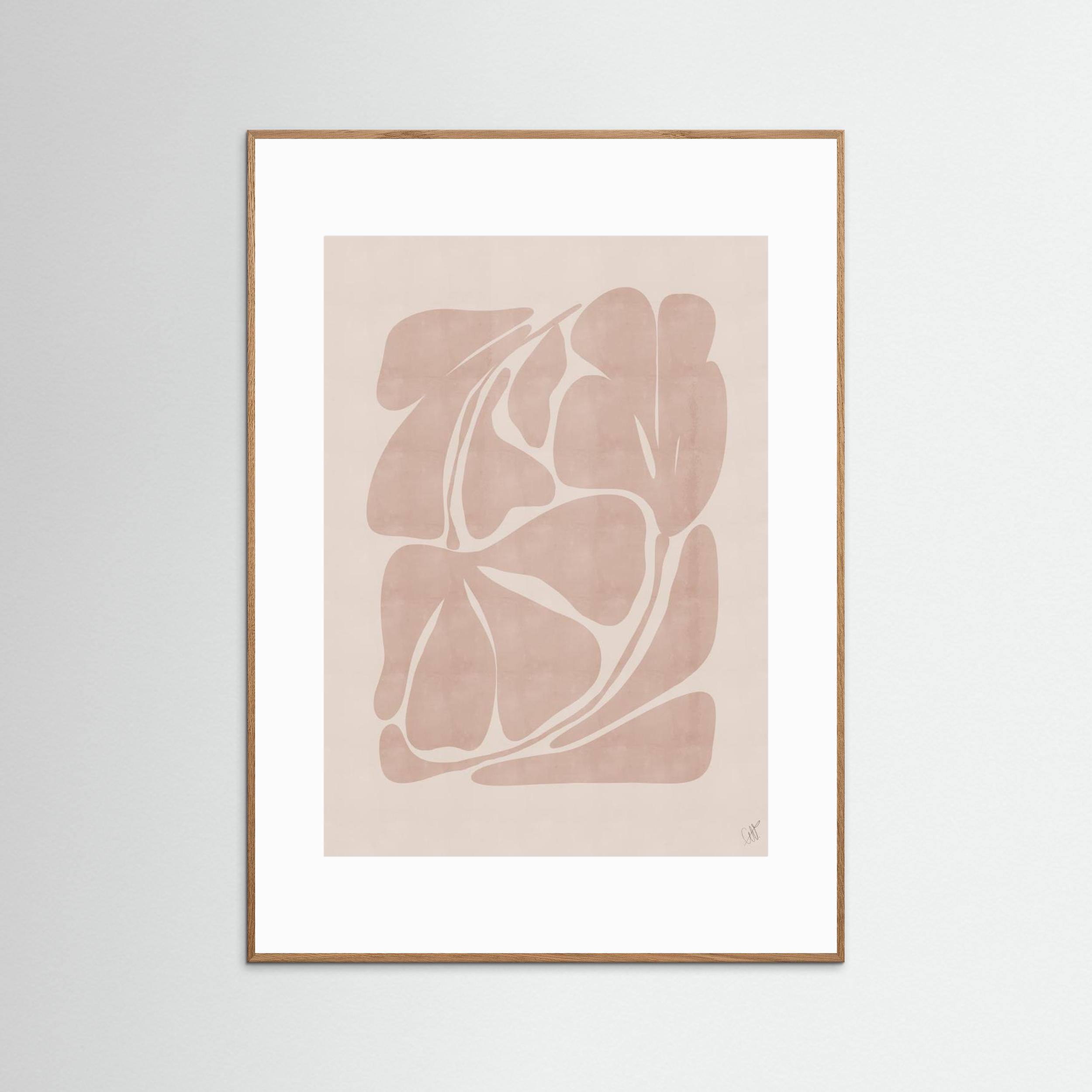 Beige Abstract Shapes by Anne Marie Volfova