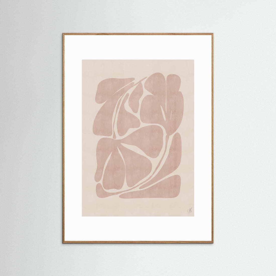 Beige Abstract Shapes by Anne Marie Volfova