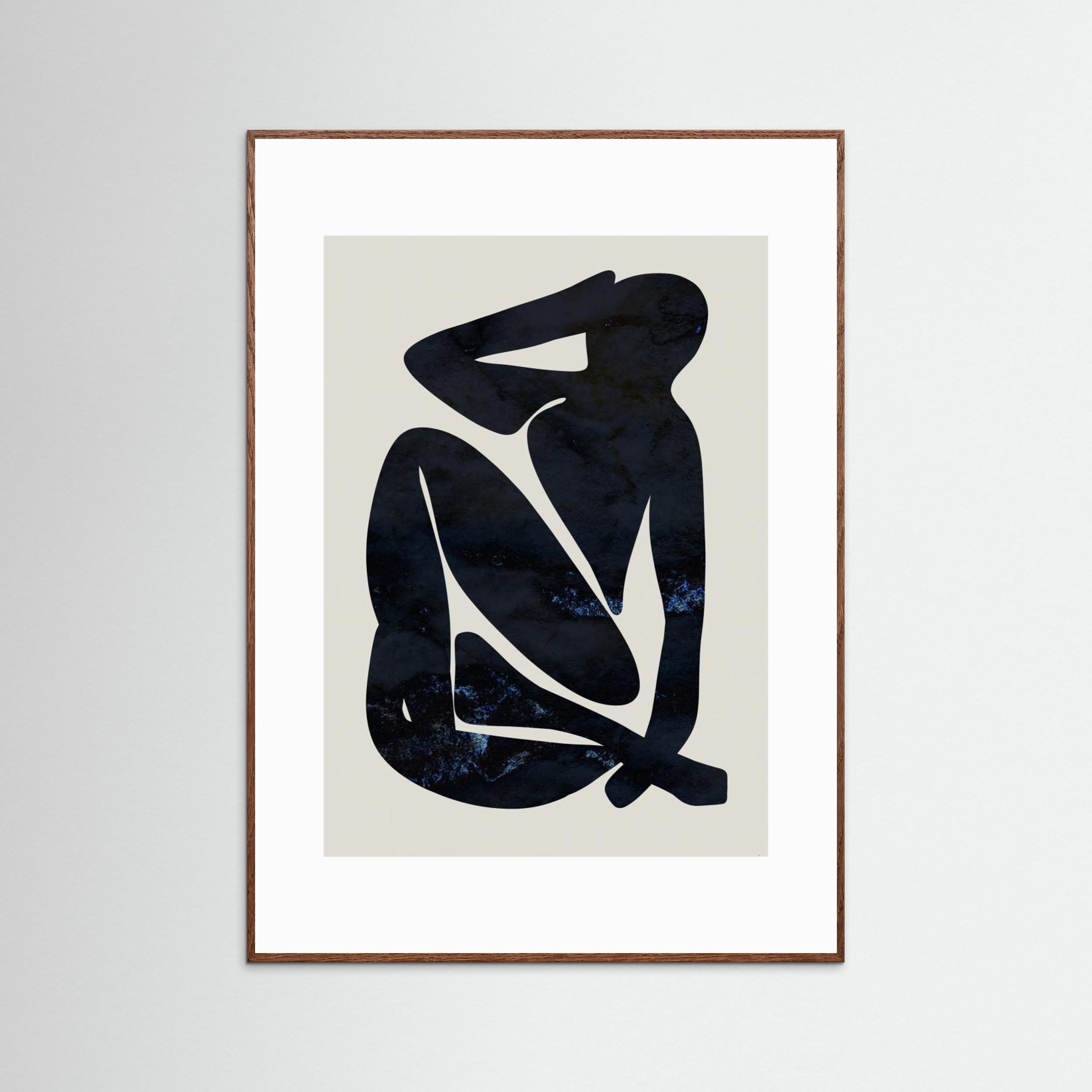 Dark Blue Woman by Anne Marie Volfova