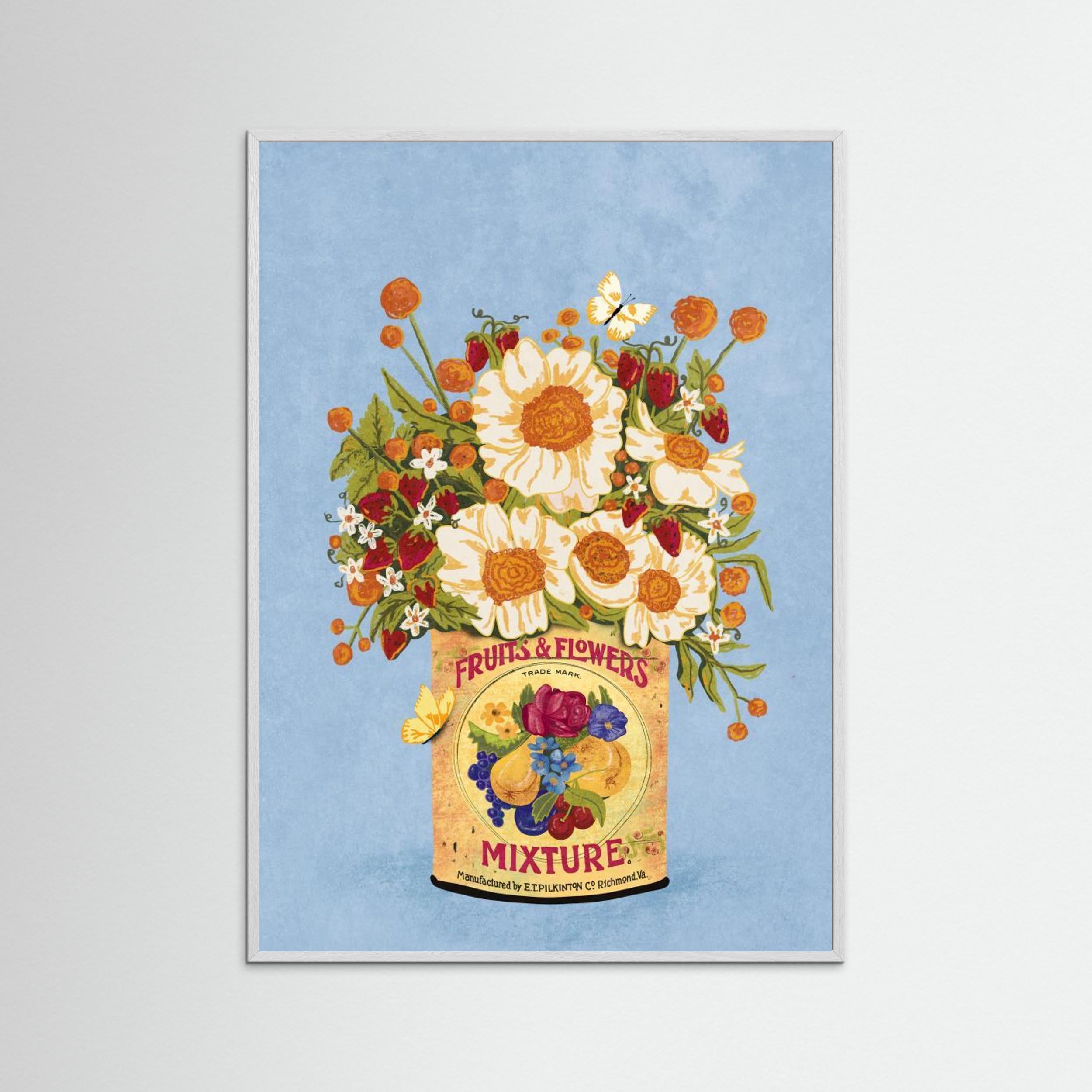 Flowers In a Vintage Tea Can by Raissa Oltmanns
