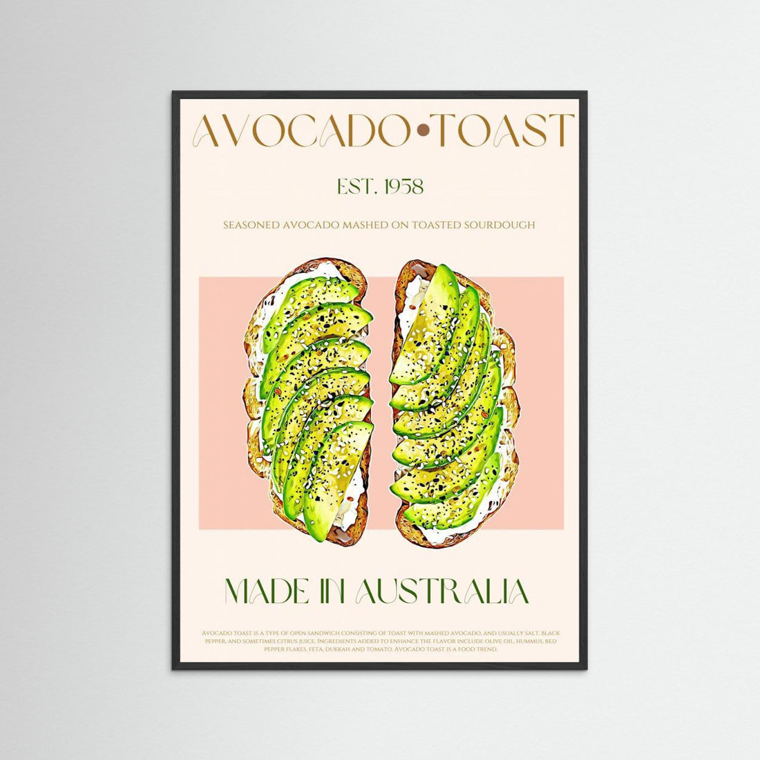 23ratioavocadotoastprint by Nazma Khokhar