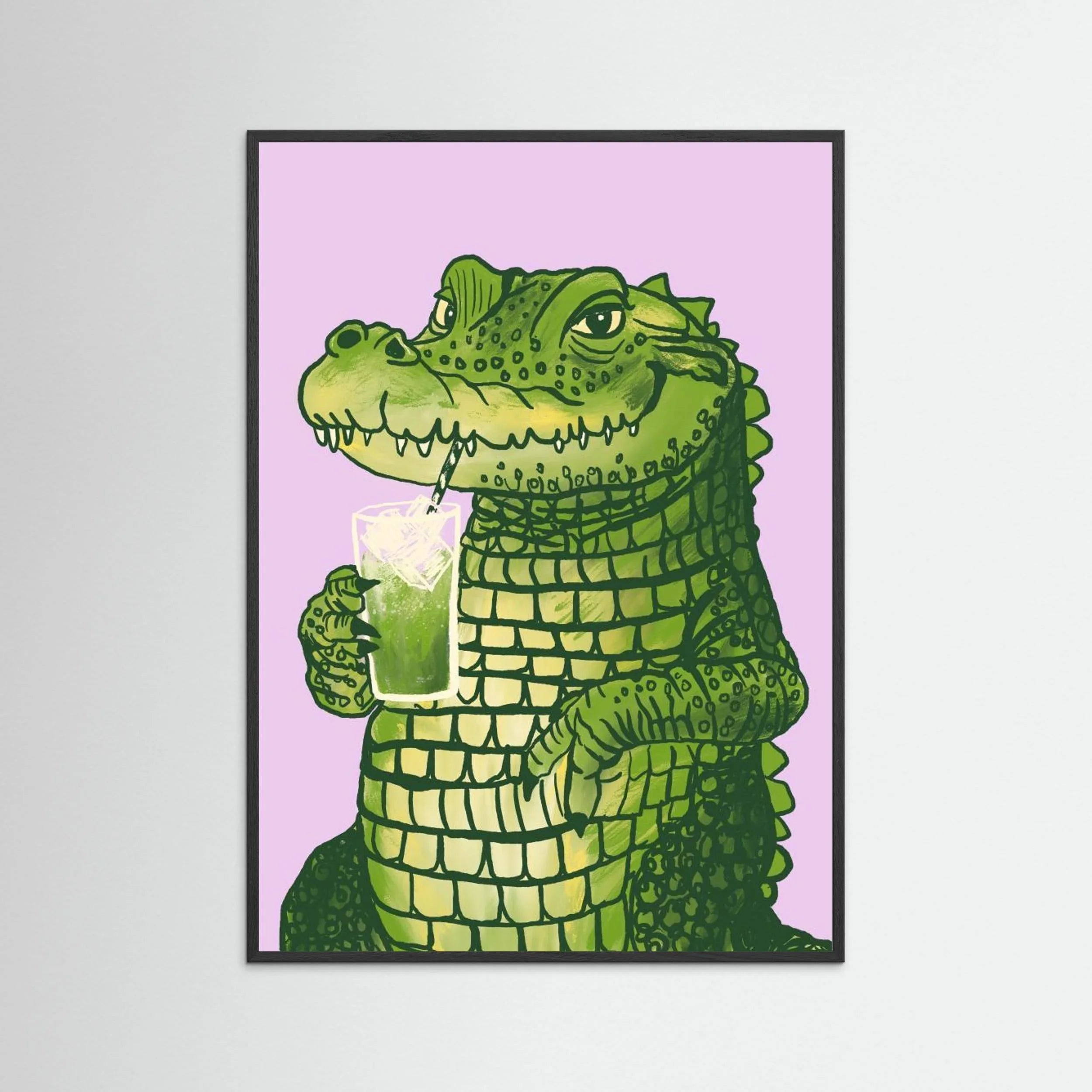 Matcha Krokodil by Studio Dolci - Fine Art Paper Print - dreamtprint.art - 14 x 21 cm / 5 x 8″ (A5)
