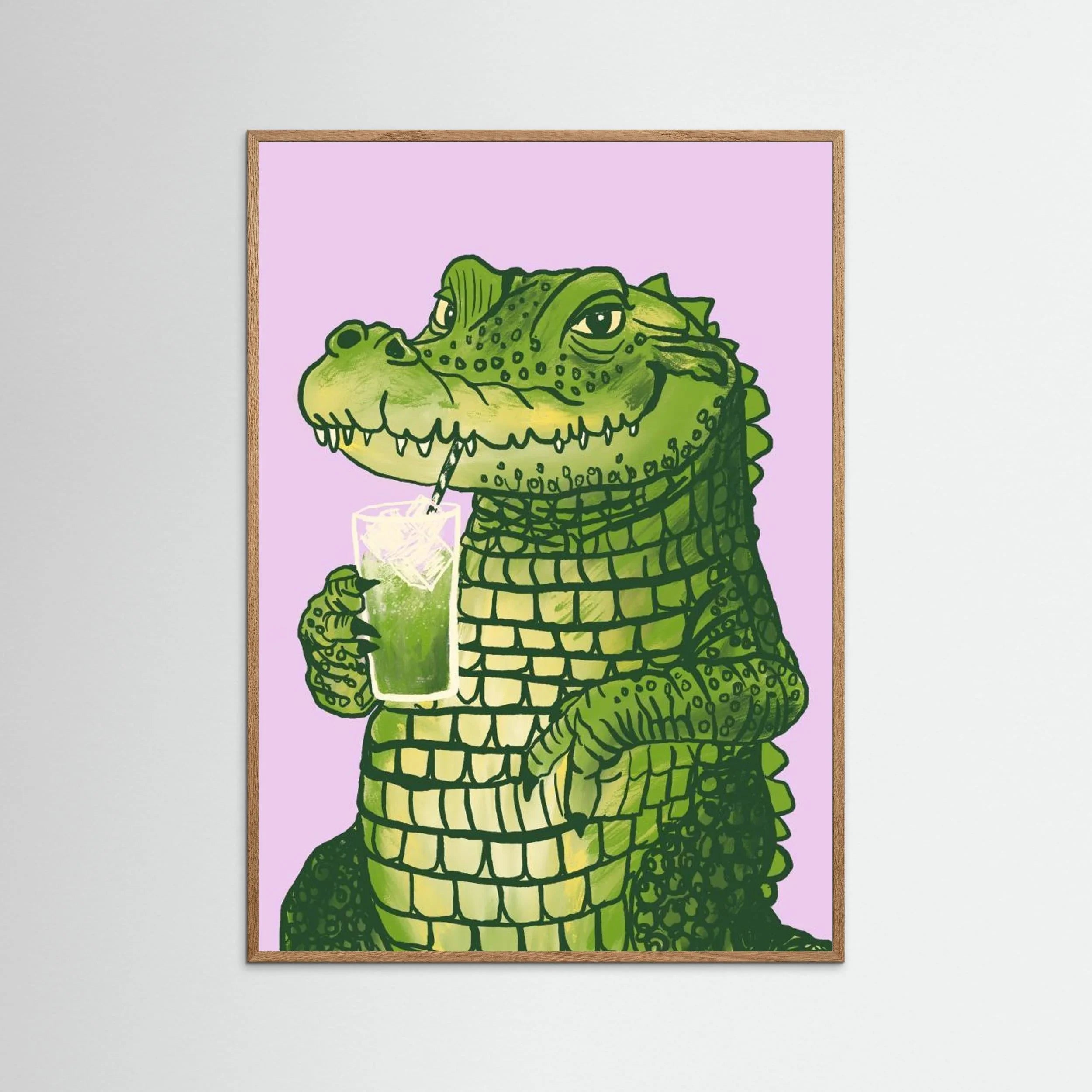 Matcha Krokodil by Studio Dolci - Fine Art Paper Print - dreamtprint.art - 14 x 21 cm / 5 x 8″ (A5)