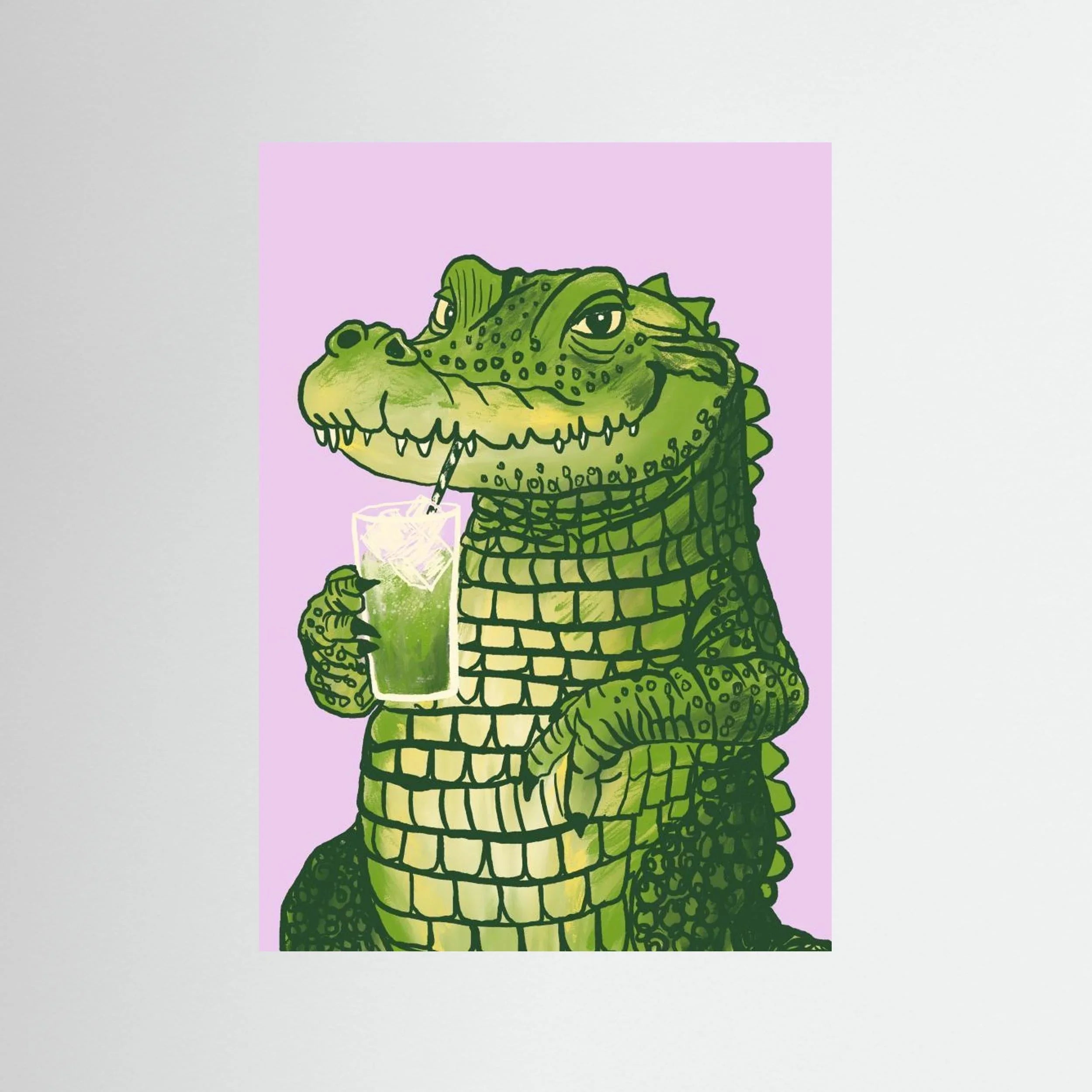 Matcha Krokodil by Studio Dolci - Fine Art Paper Print - dreamtprint.art - 14 x 21 cm / 5 x 8″ (A5)