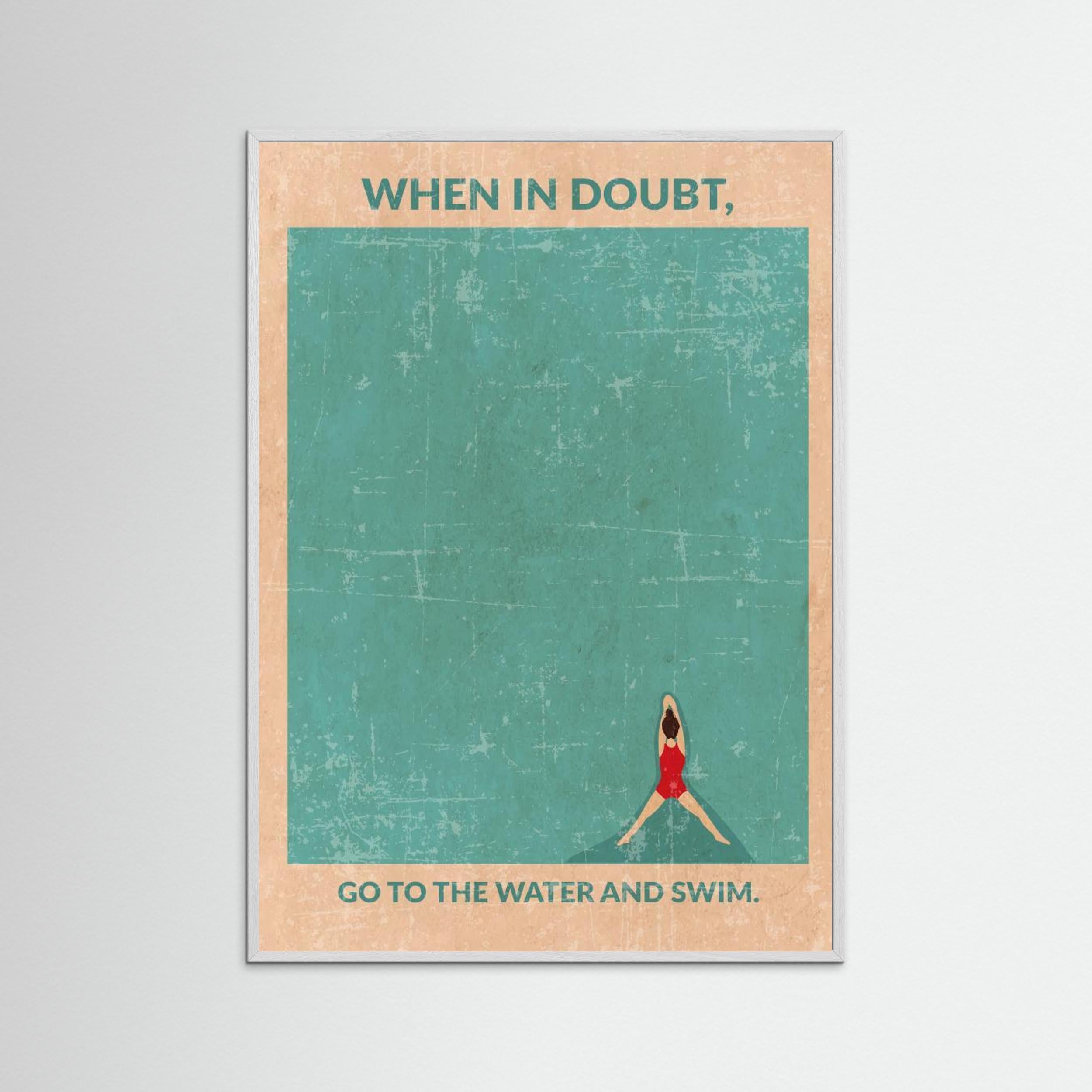 Open Water Standard Wall Art by Wall Chart Art Studio