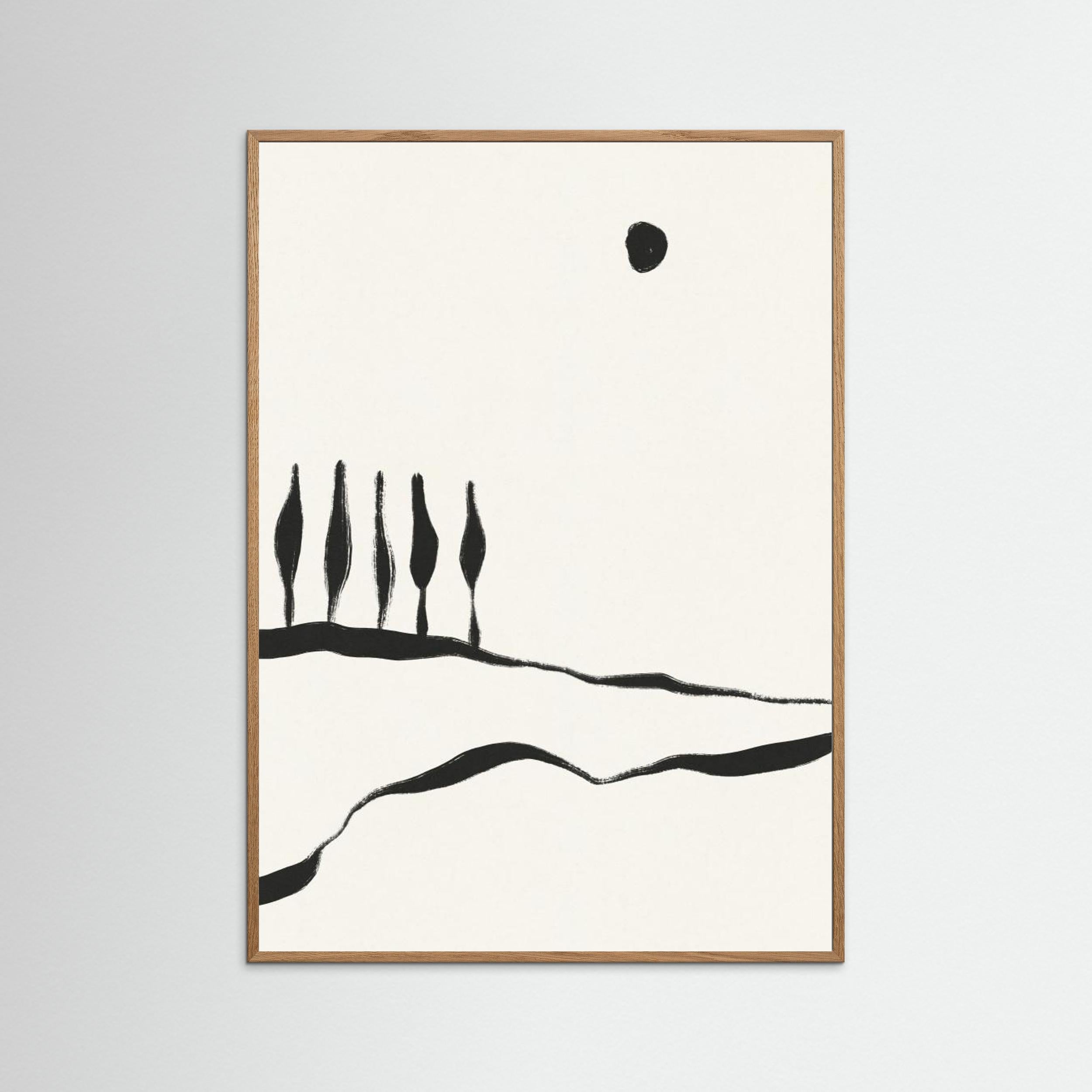 Minimal Line Landscape 1 by Alisa Galitsyna - Fine Art Paper Print - dreamtprint.art - 14 x 21 cm / 5 x 8″ (A5)
