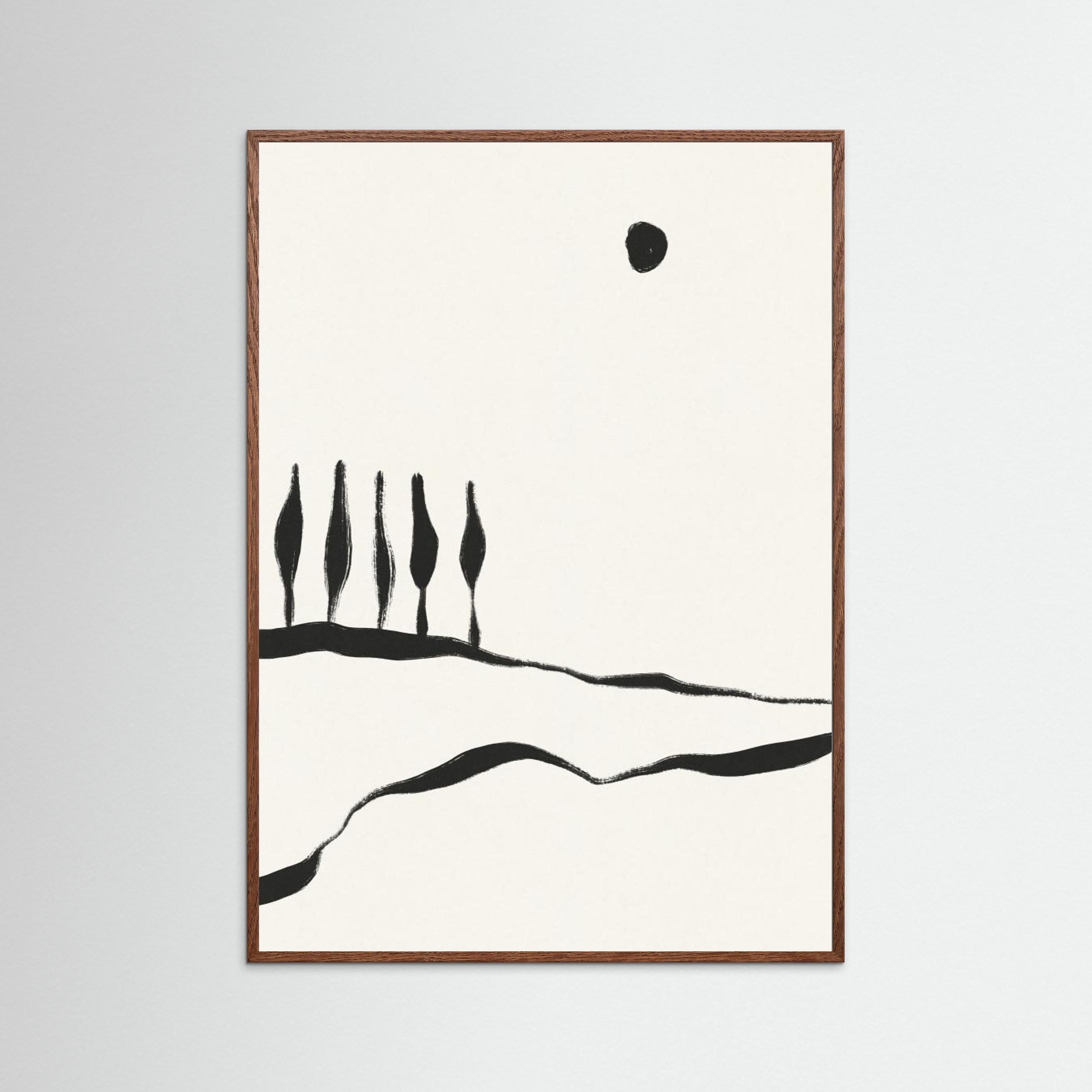 Minimal Line Landscape 1 by Alisa Galitsyna - Fine Art Paper Print - dreamtprint.art - 14 x 21 cm / 5 x 8″ (A5)