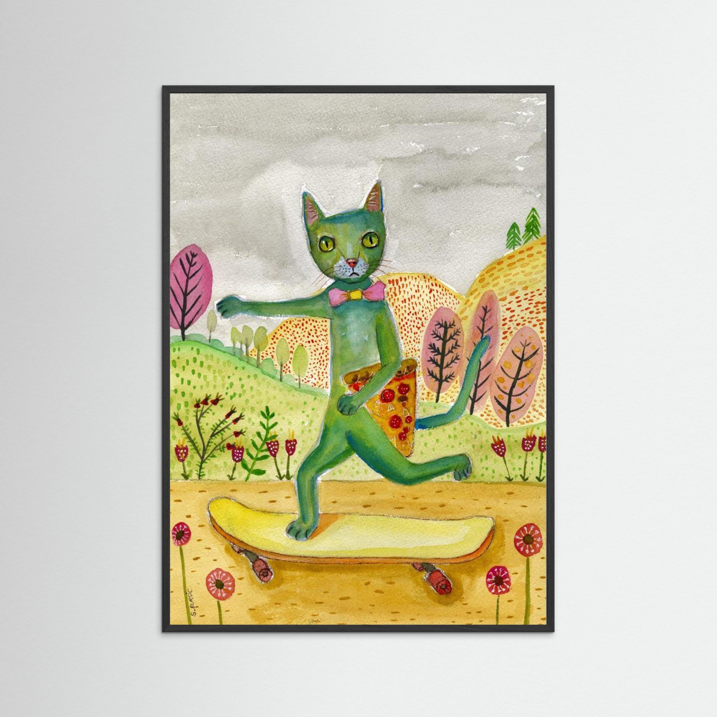 Pizza Cat by Sharyn Bursic