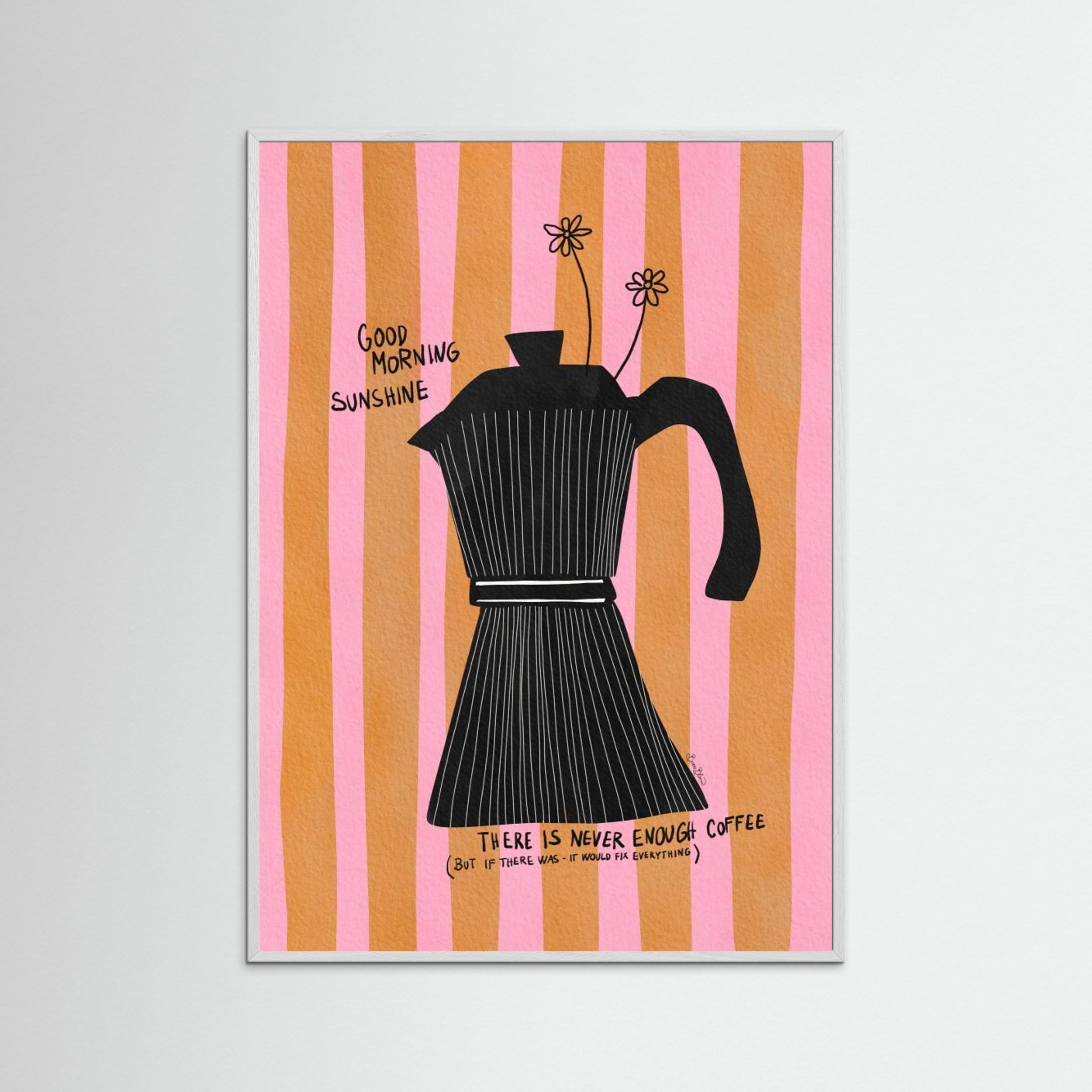 Mocca Coffee Sunshine by Baroo Bloom - Fine Art Paper Print - dreamtprint.art - 14 x 21 cm / 5 x 8″ (A5)