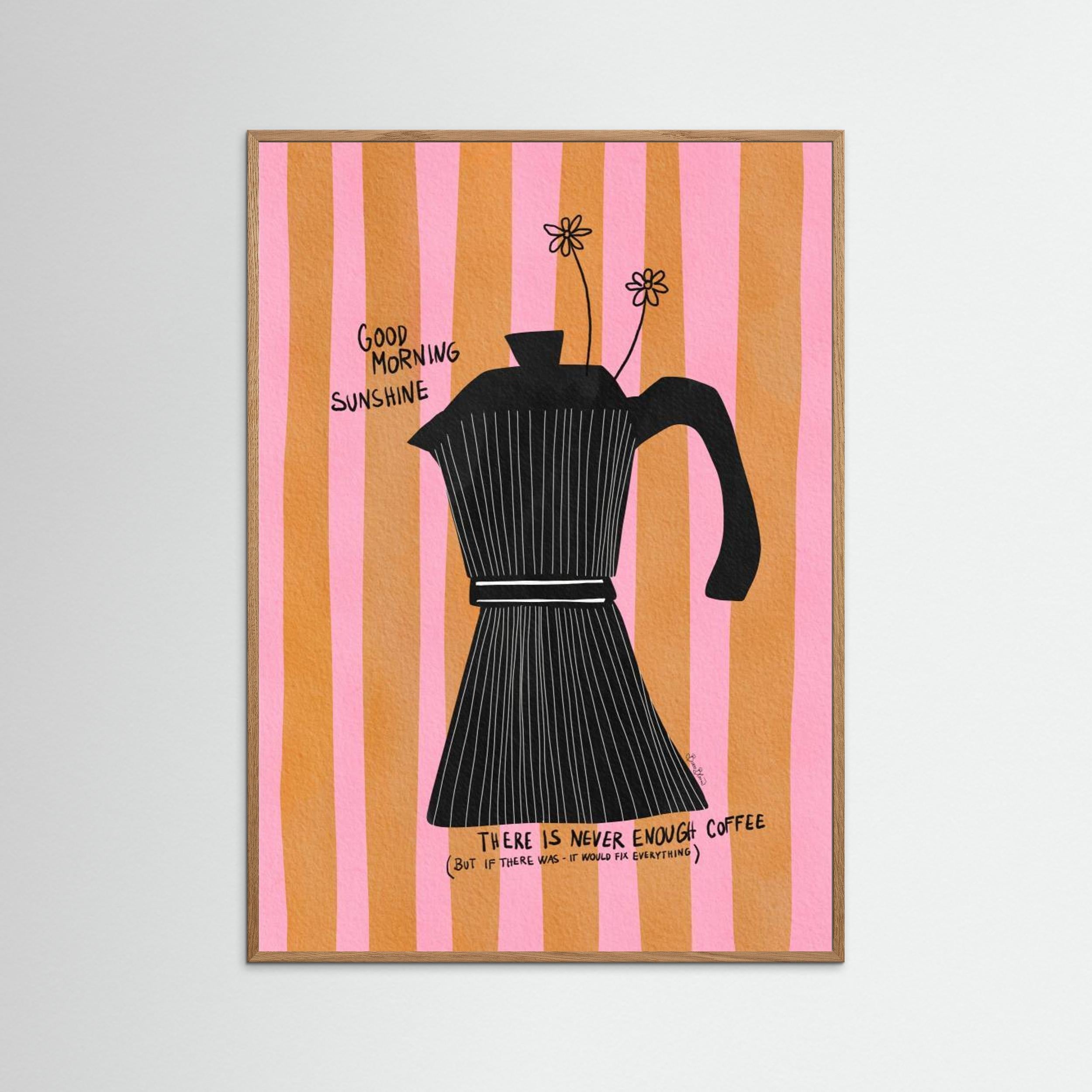 Mocca Coffee Sunshine by Baroo Bloom - Fine Art Paper Print - dreamtprint.art - 14 x 21 cm / 5 x 8″ (A5)