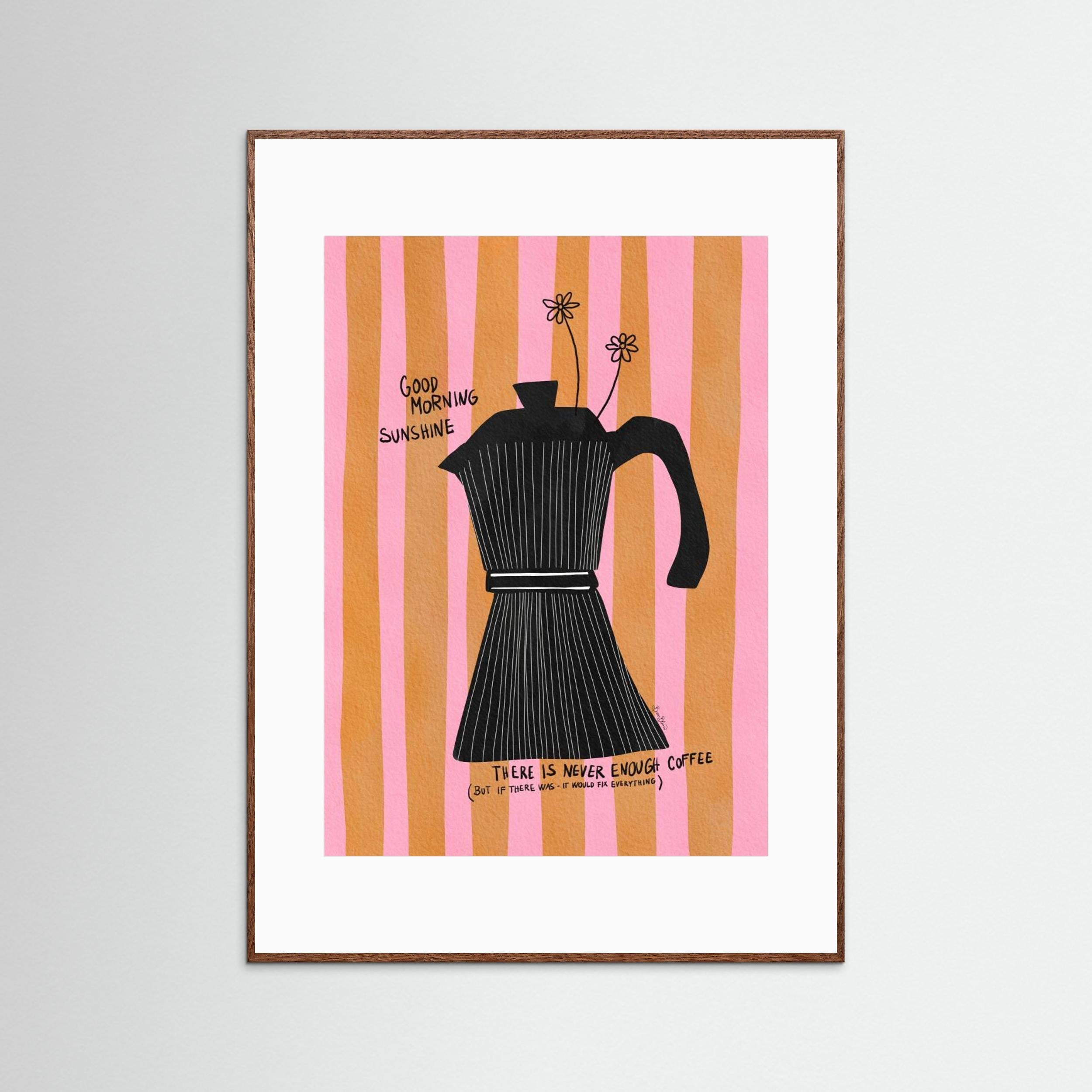 Mocca Coffee Sunshine by Baroo Bloom - Fine Art Paper Print - dreamtprint.art - 14 x 21 cm / 5 x 8″ (A5)