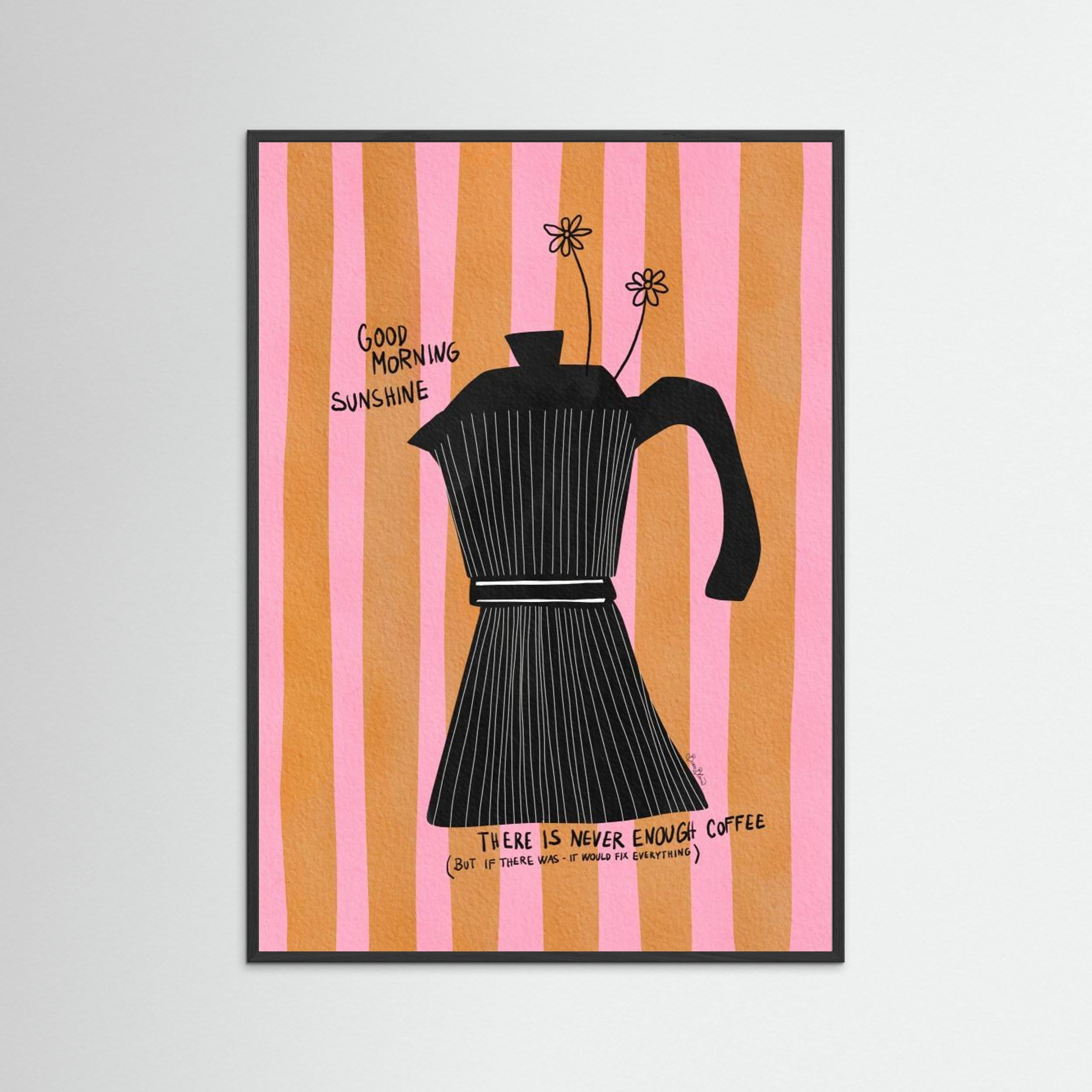 Mocca Coffee Sunshine by Baroo Bloom - Fine Art Paper Print - dreamtprint.art - 14 x 21 cm / 5 x 8″ (A5)