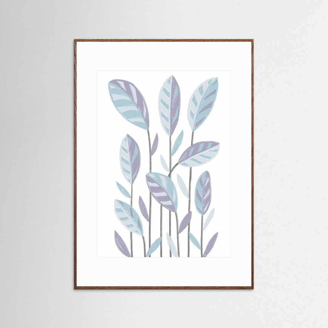 Funky Plants Blue by Martina