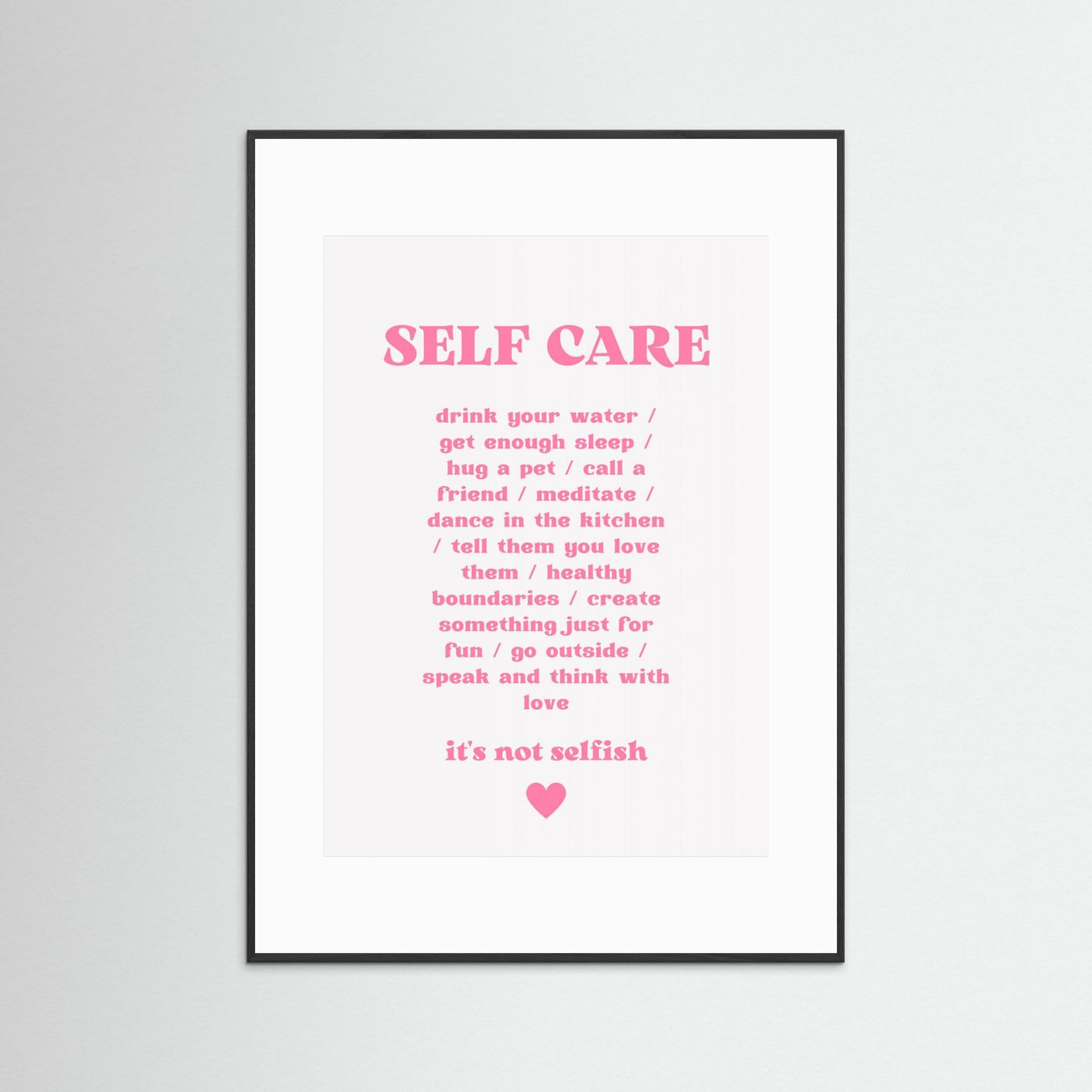 Self Care by Athene Fritsch
