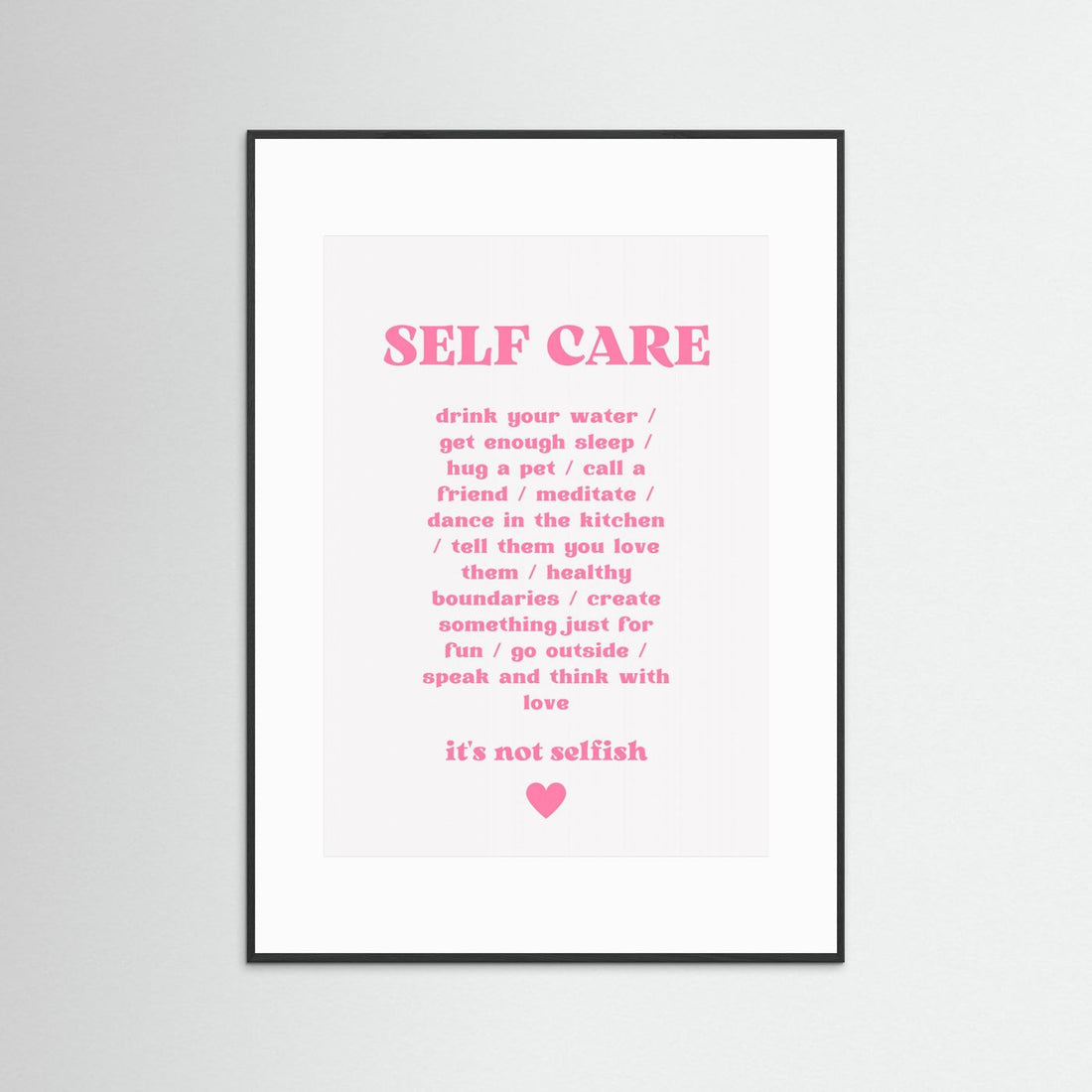 Self Care by Athene Fritsch