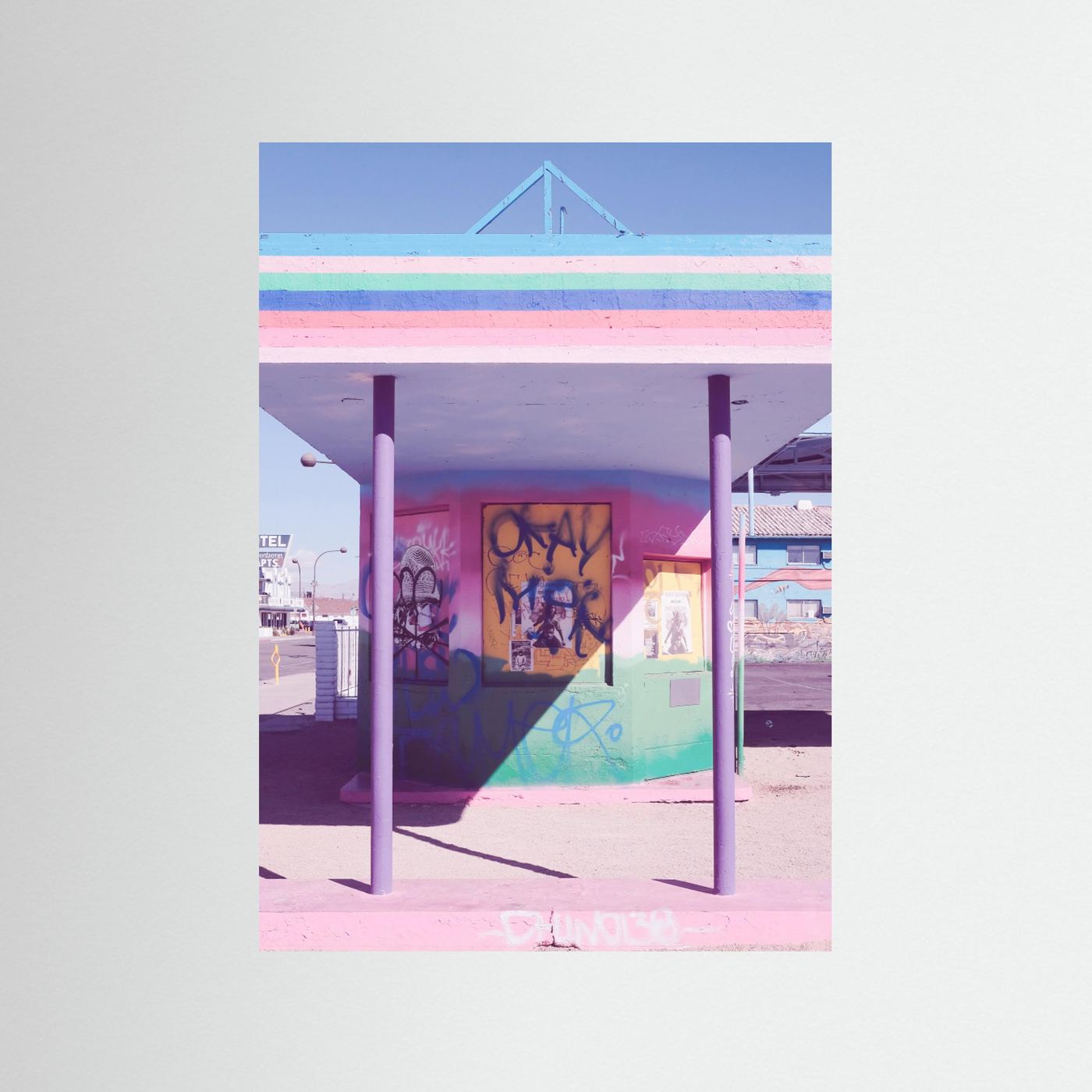 Pink Gas Station Las Vegas by Pictufy Studio Iii