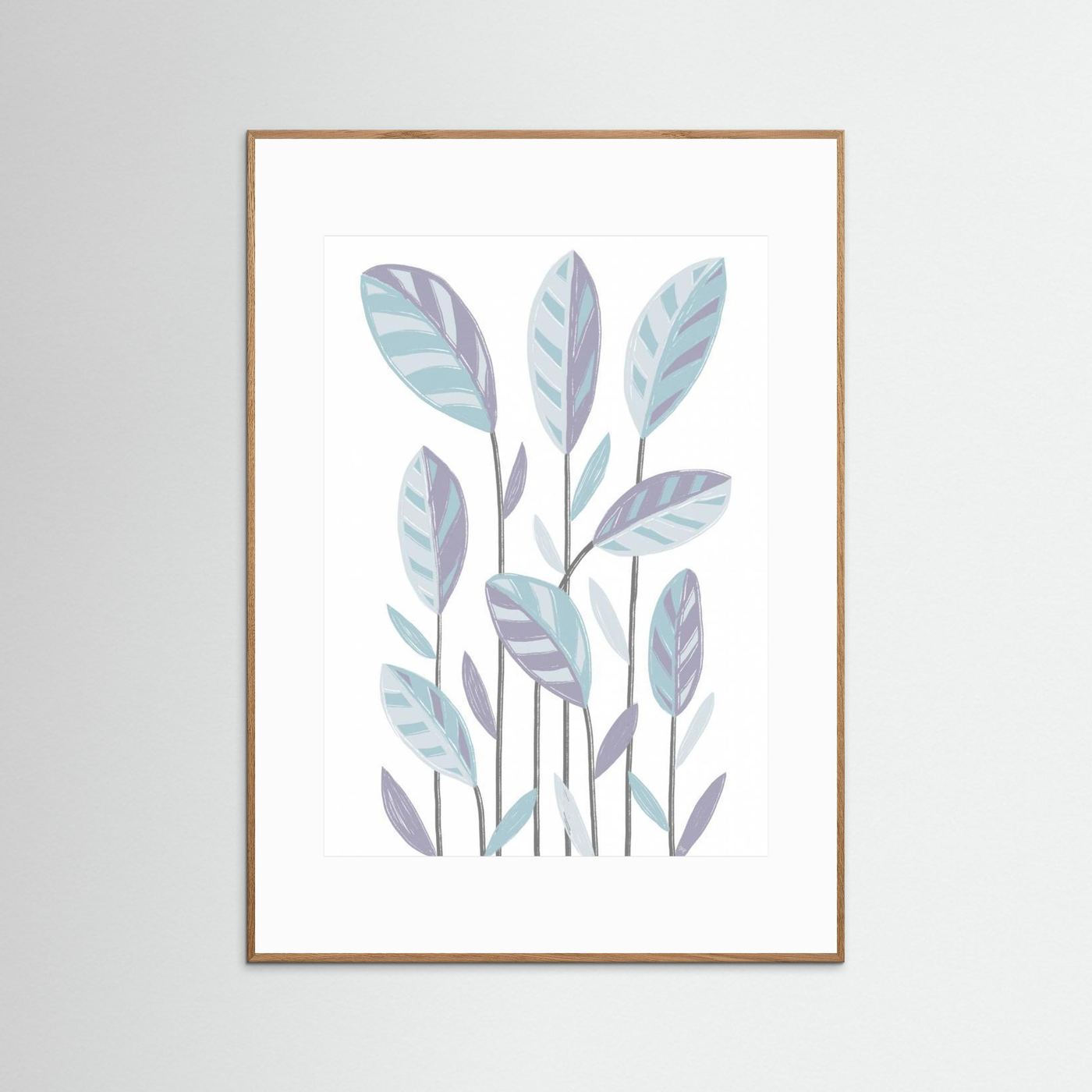Funky Plants Blue by Martina