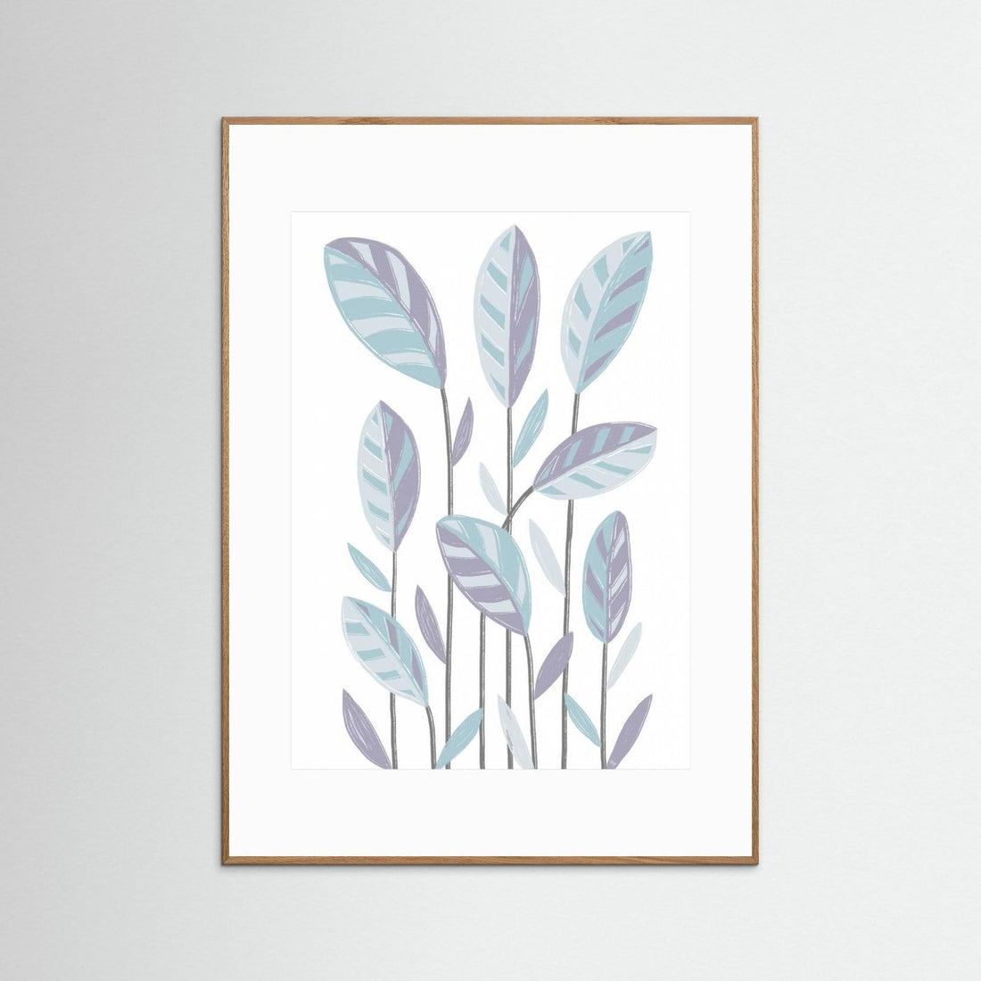 Funky Plants Blue by Martina