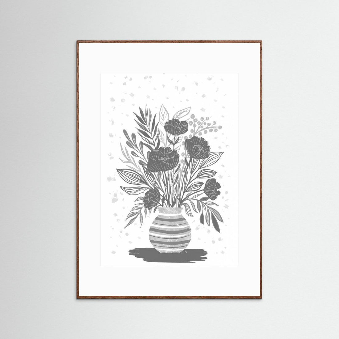 Grey Flowers by Martina