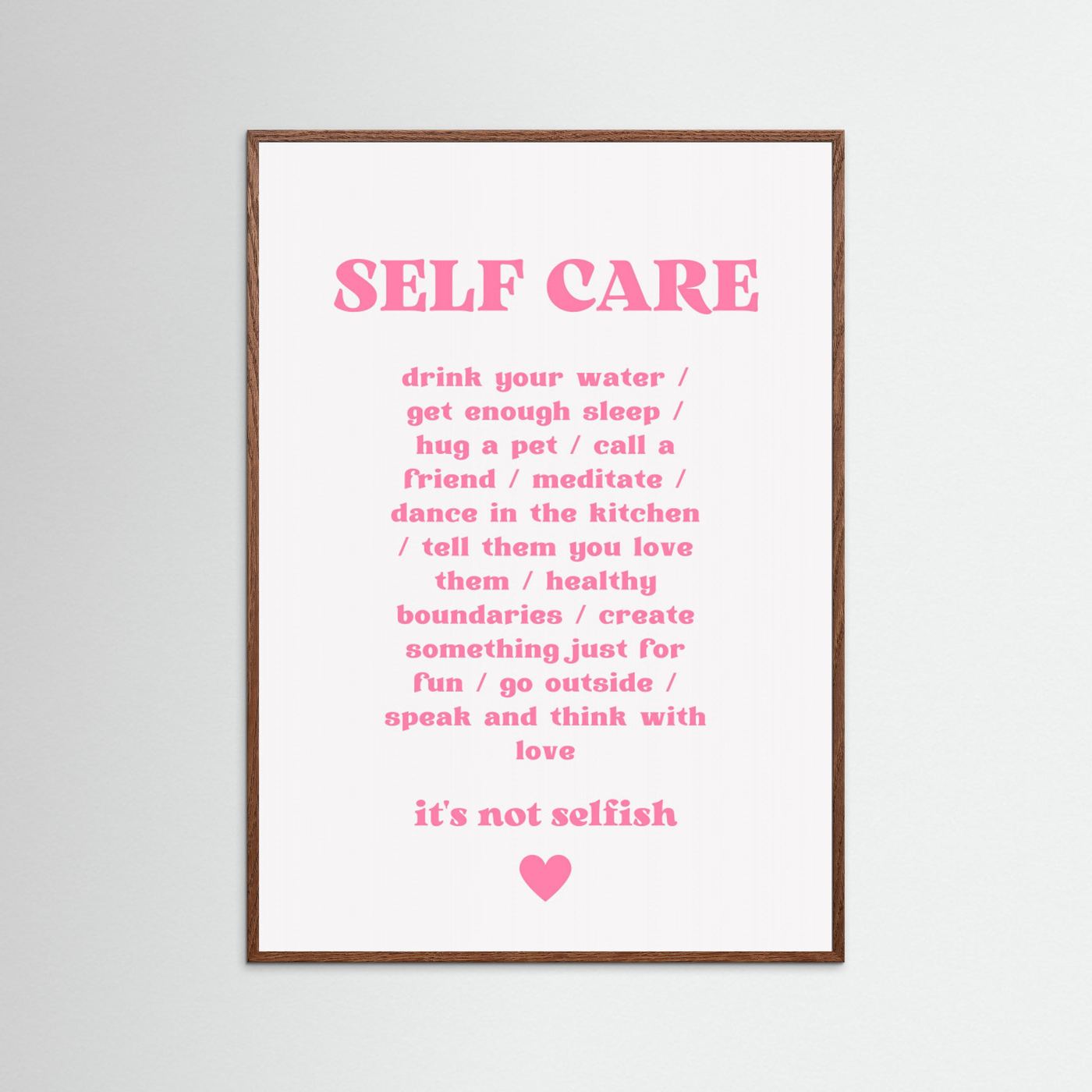 Self Care by Athene Fritsch