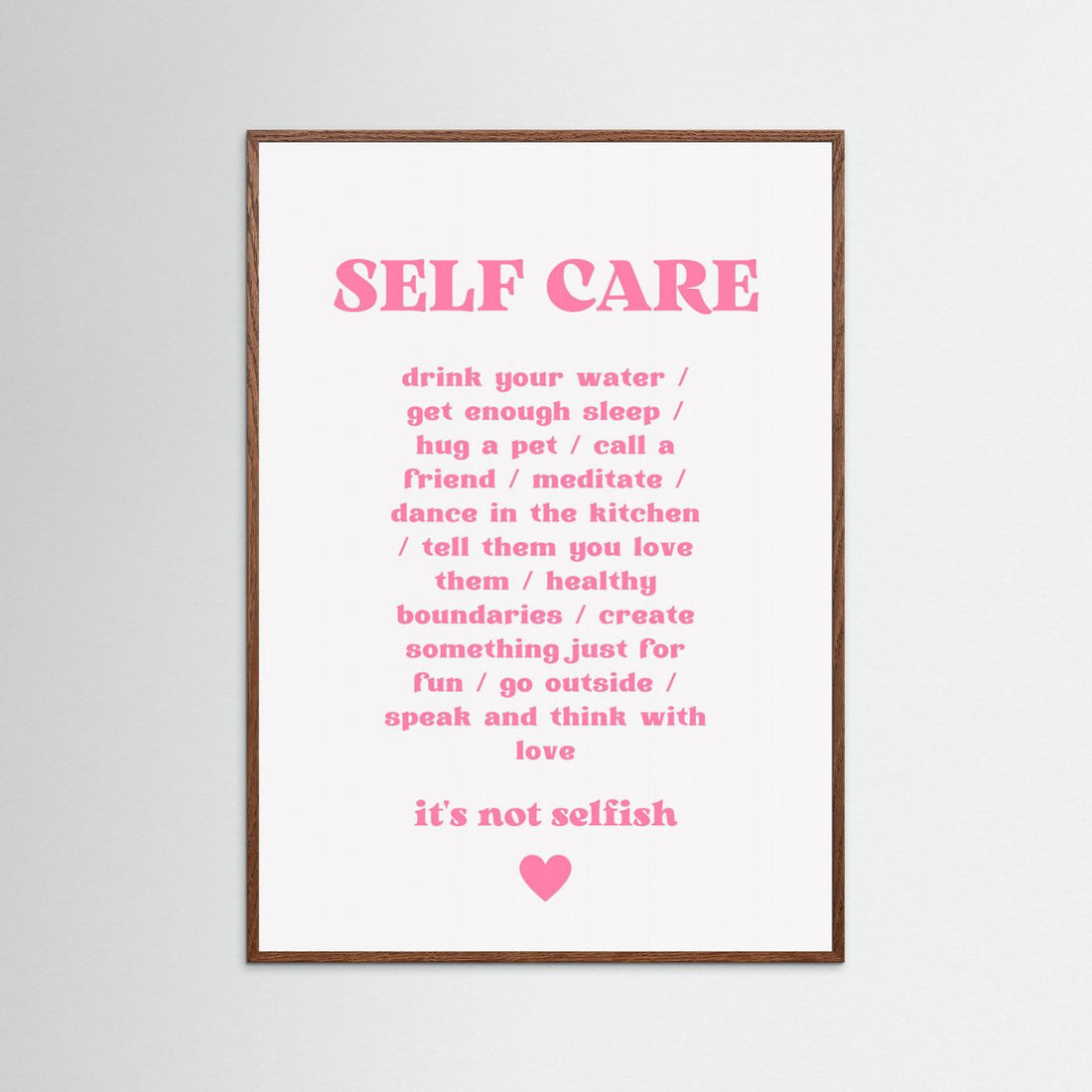 Self Care by Athene Fritsch