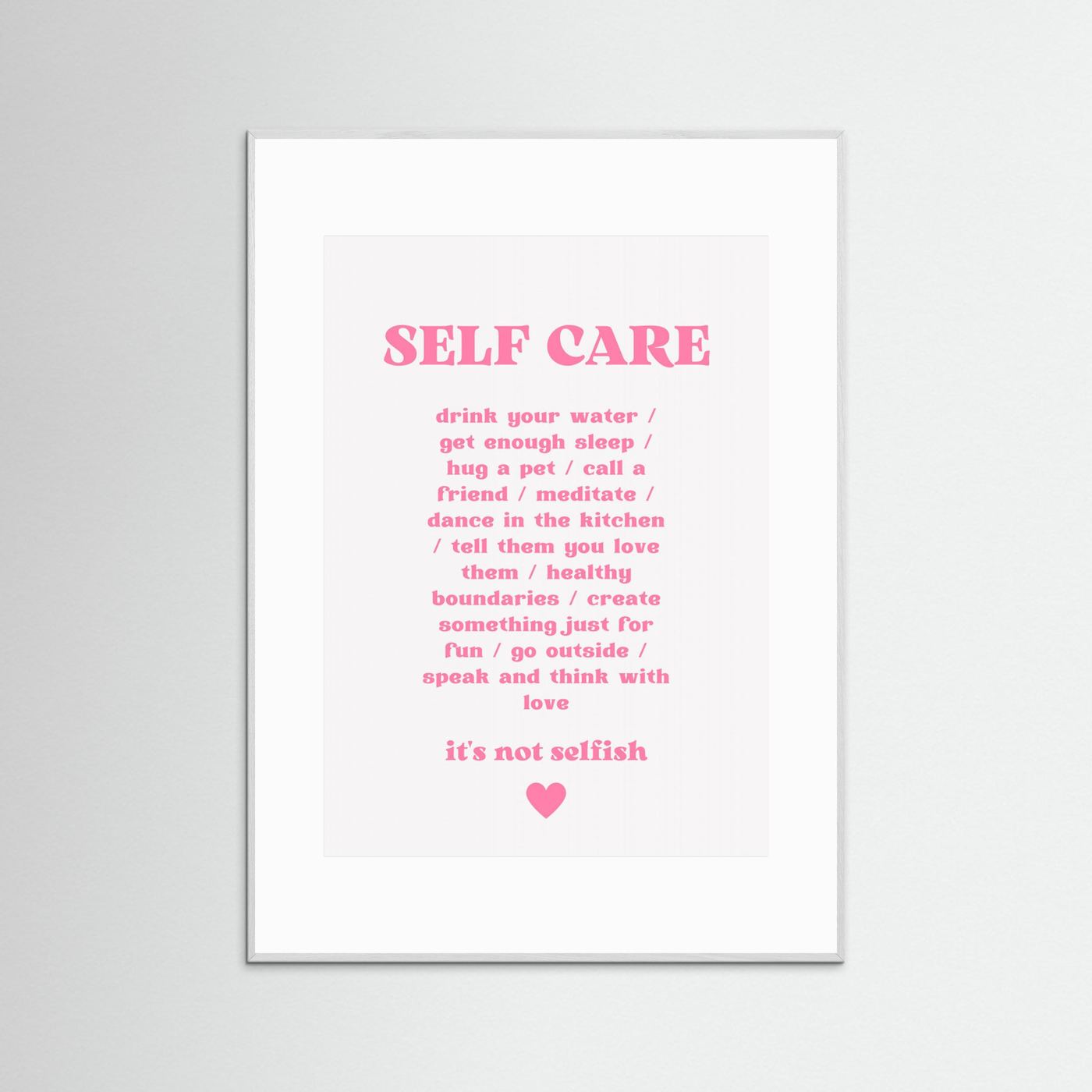 Self Care by Athene Fritsch