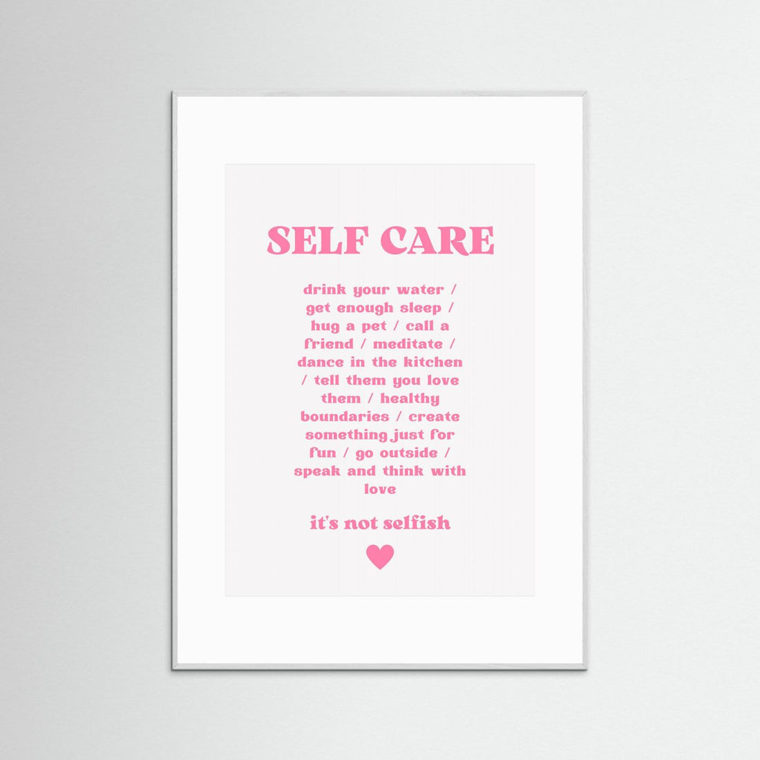 Self Care by Athene Fritsch