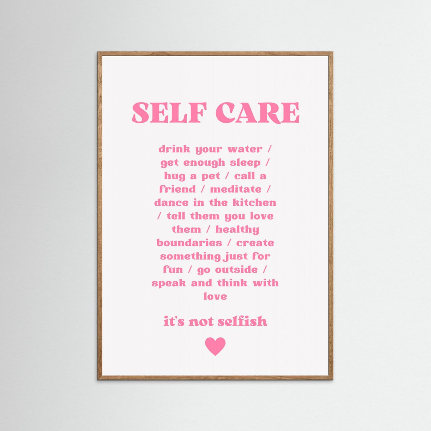 Self Care by Athene Fritsch